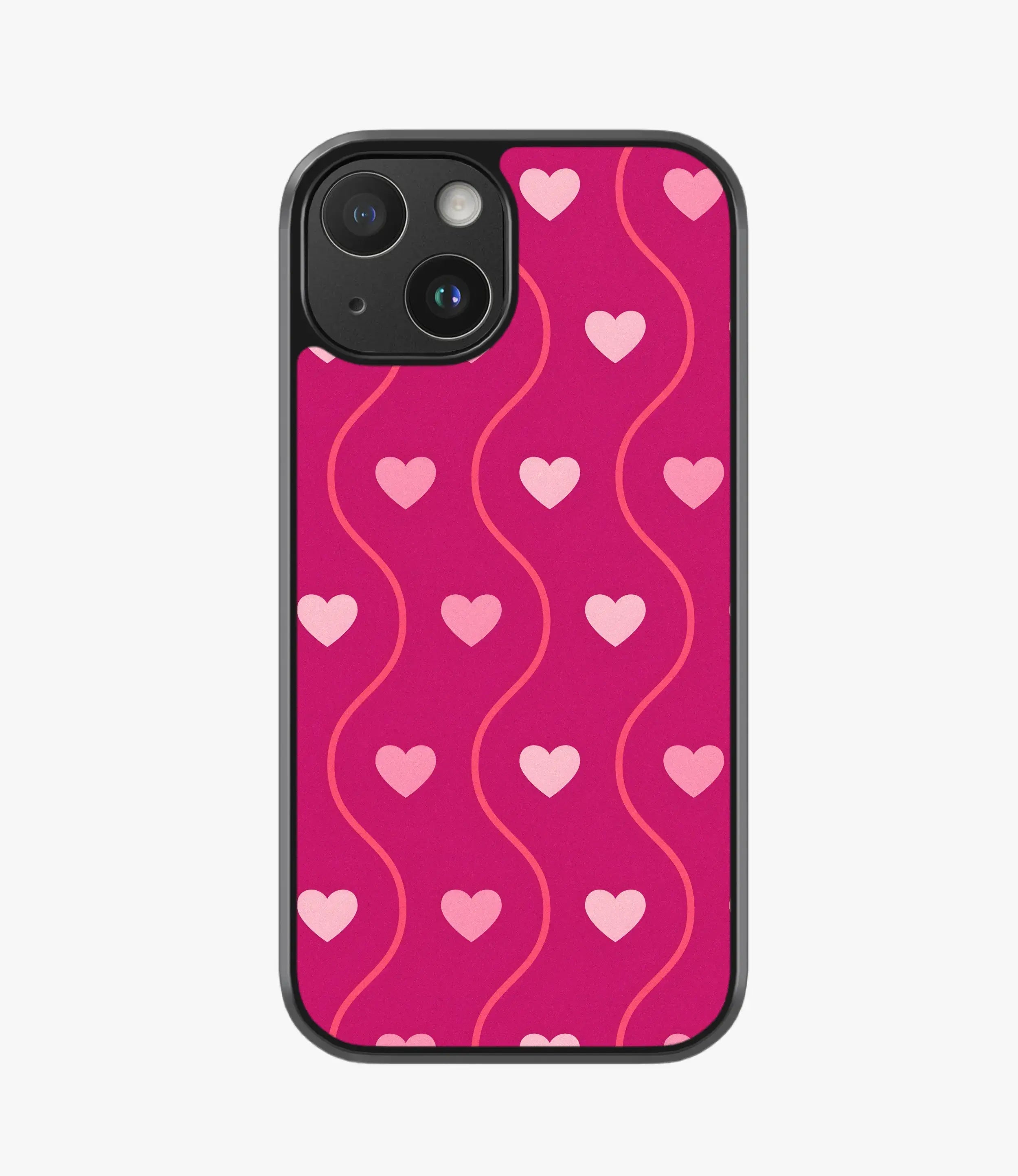 The Case Company Rich Maroon Heart Hybrid Matte Case