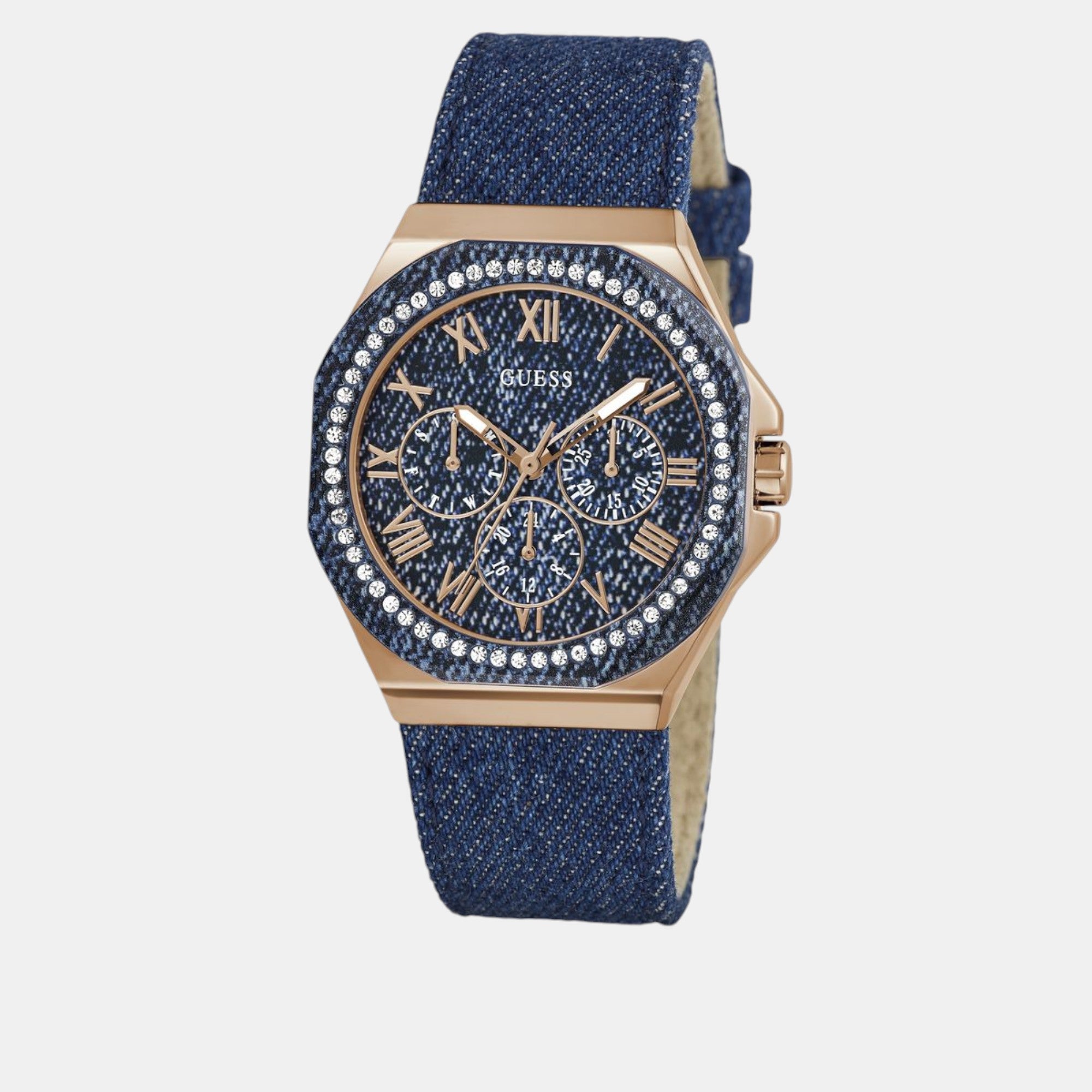 Guess Glaze Women Quartz Blue Dial Multi-Function Denim Watch GW0753L5 - view 2