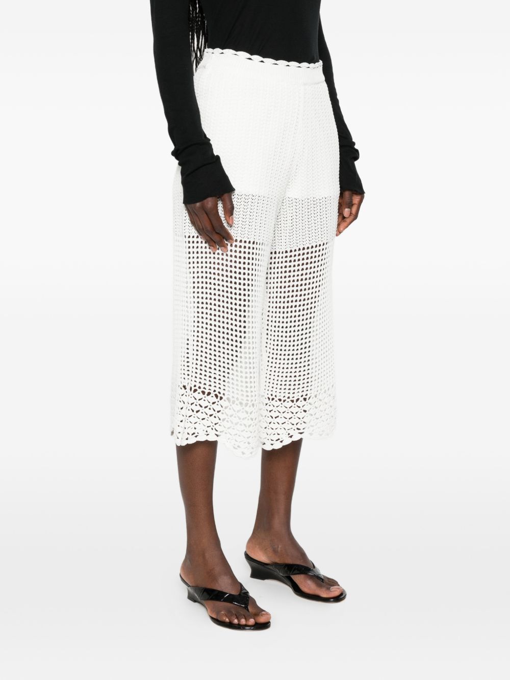 Iro Crochet Knit Wide-Leg Trousers - view 5
