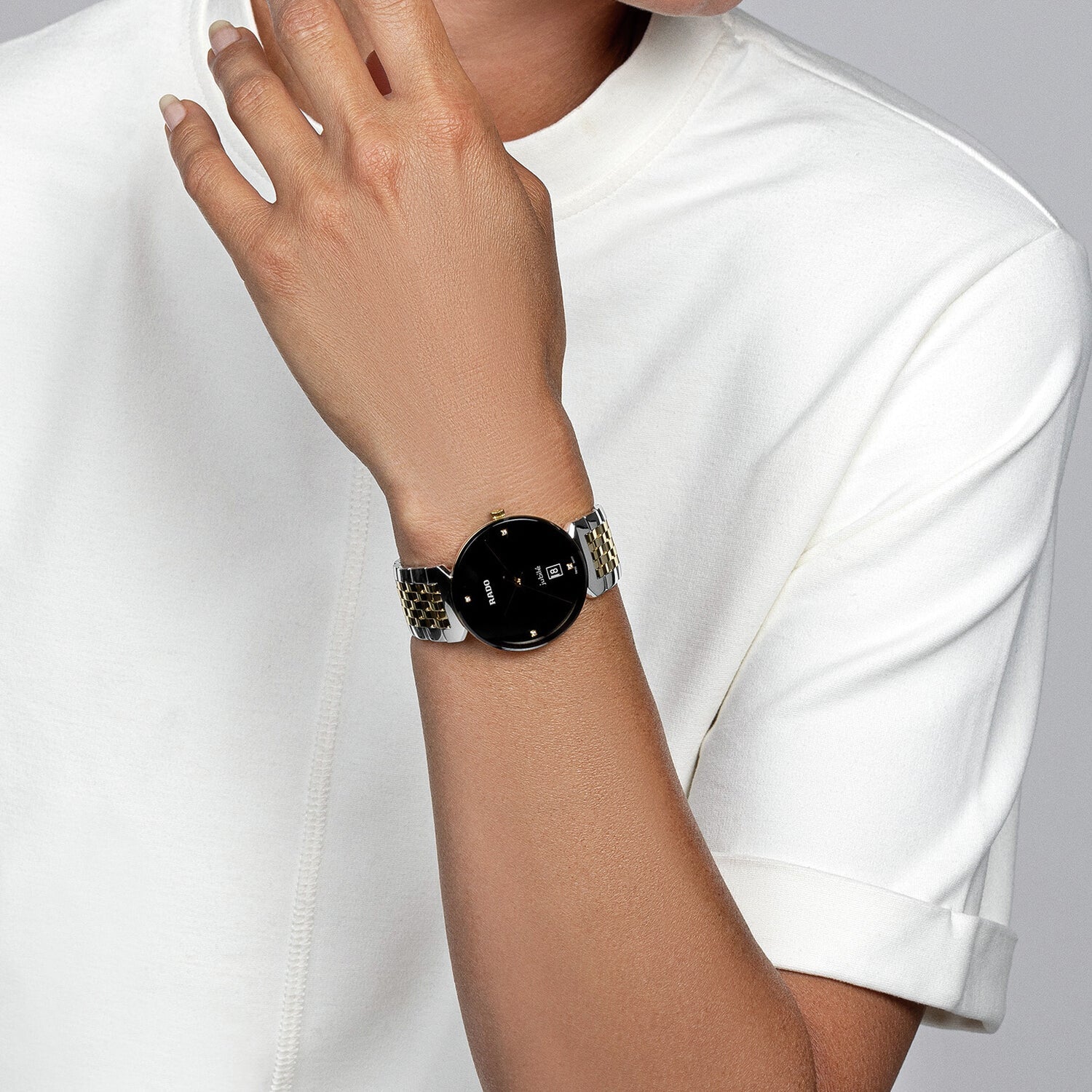 Rado Florence Unisex Quartz Black Dial Analog Stainless Steel Watch R48912703 - view 5