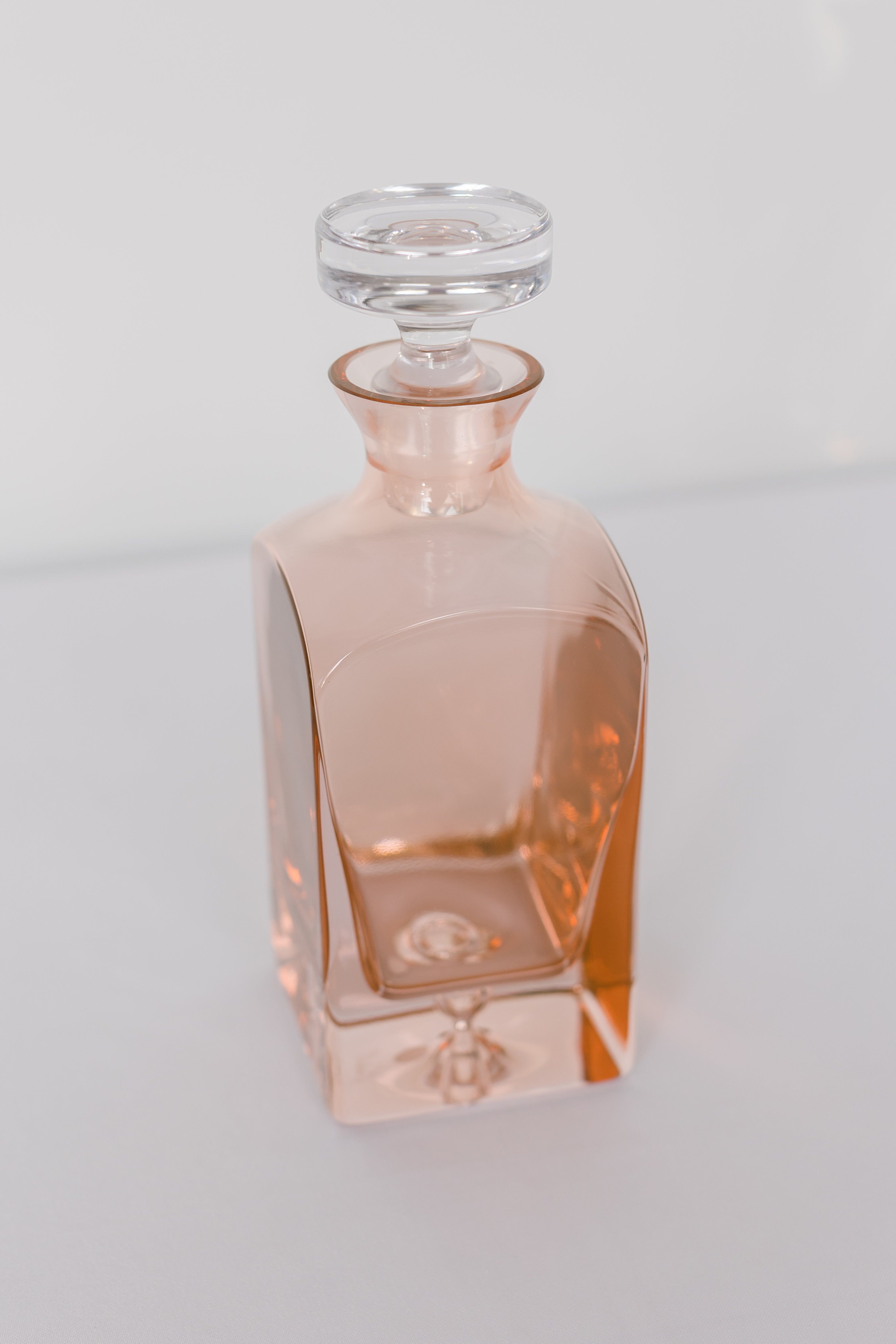 Estelle Colored Glass Estelle Colored Decanter- Heritage {Blush Pink}