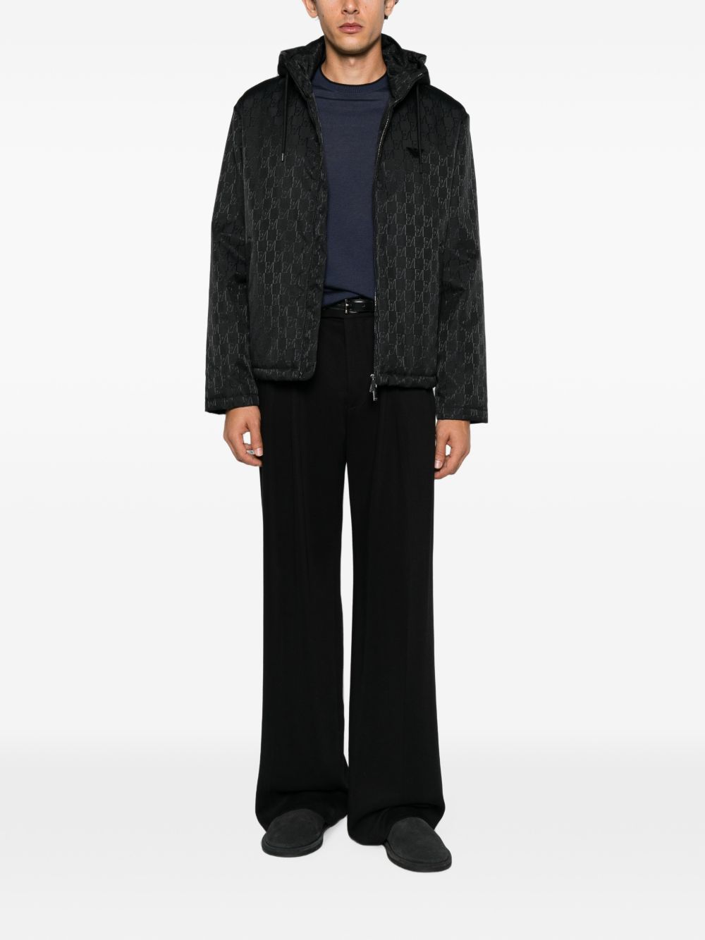 Emporio Armani Coats BLACK – 100% Polyamide - view 2