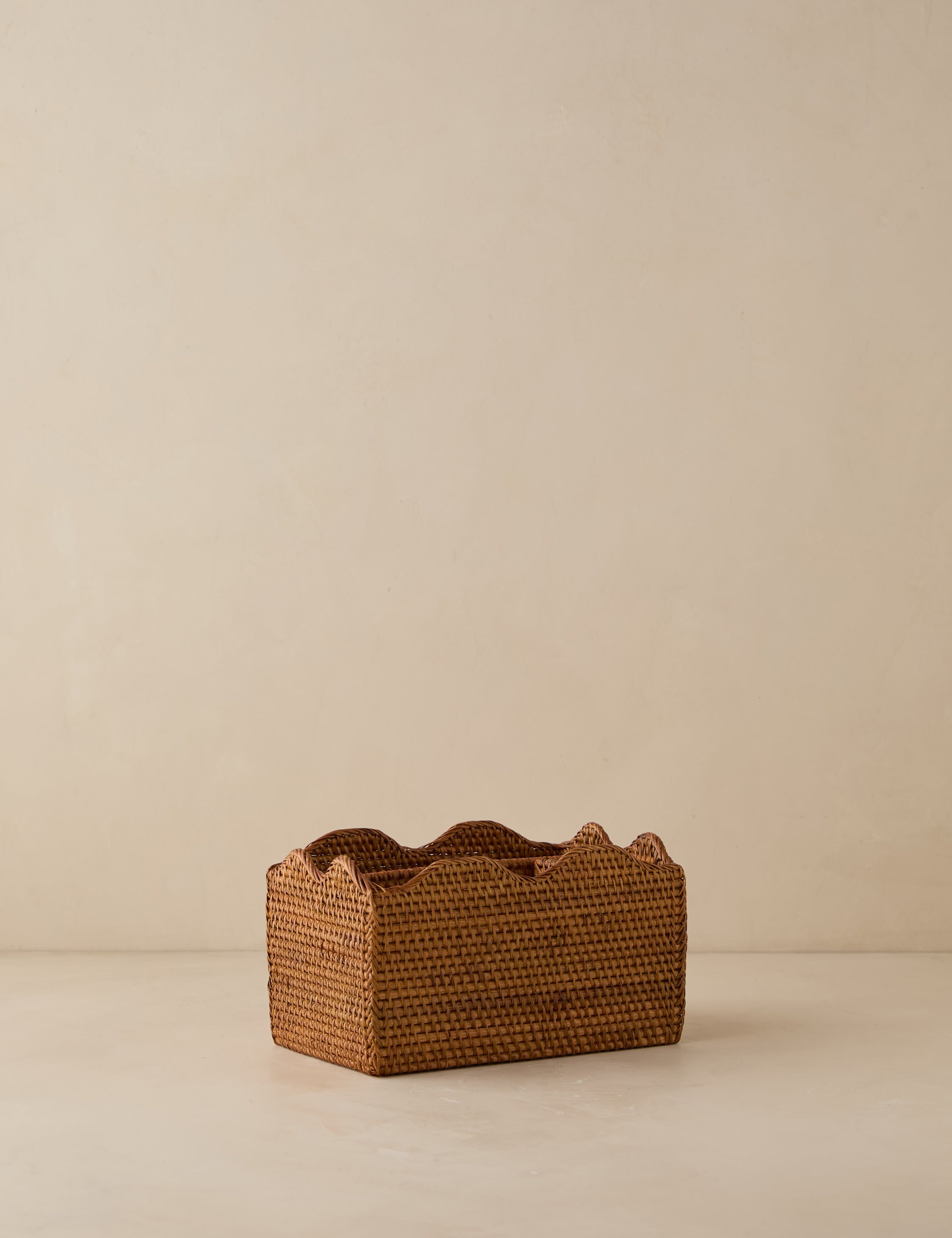 Lulu and Georgia Tyna Rattan Utensil Caddy – Natural - view 3