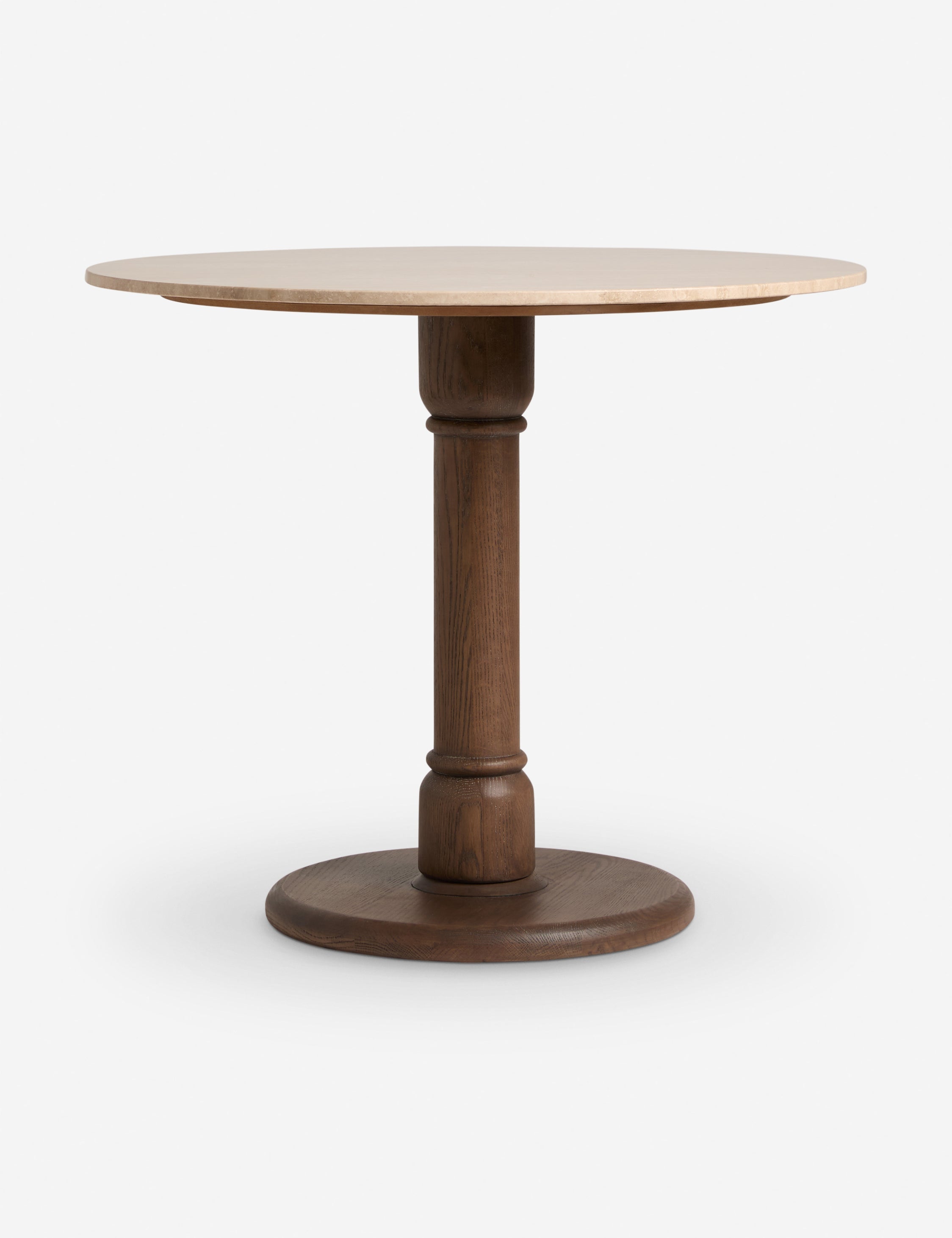 Lulu and Georgia Jaffa Round Bistro Table – Smoked Oak