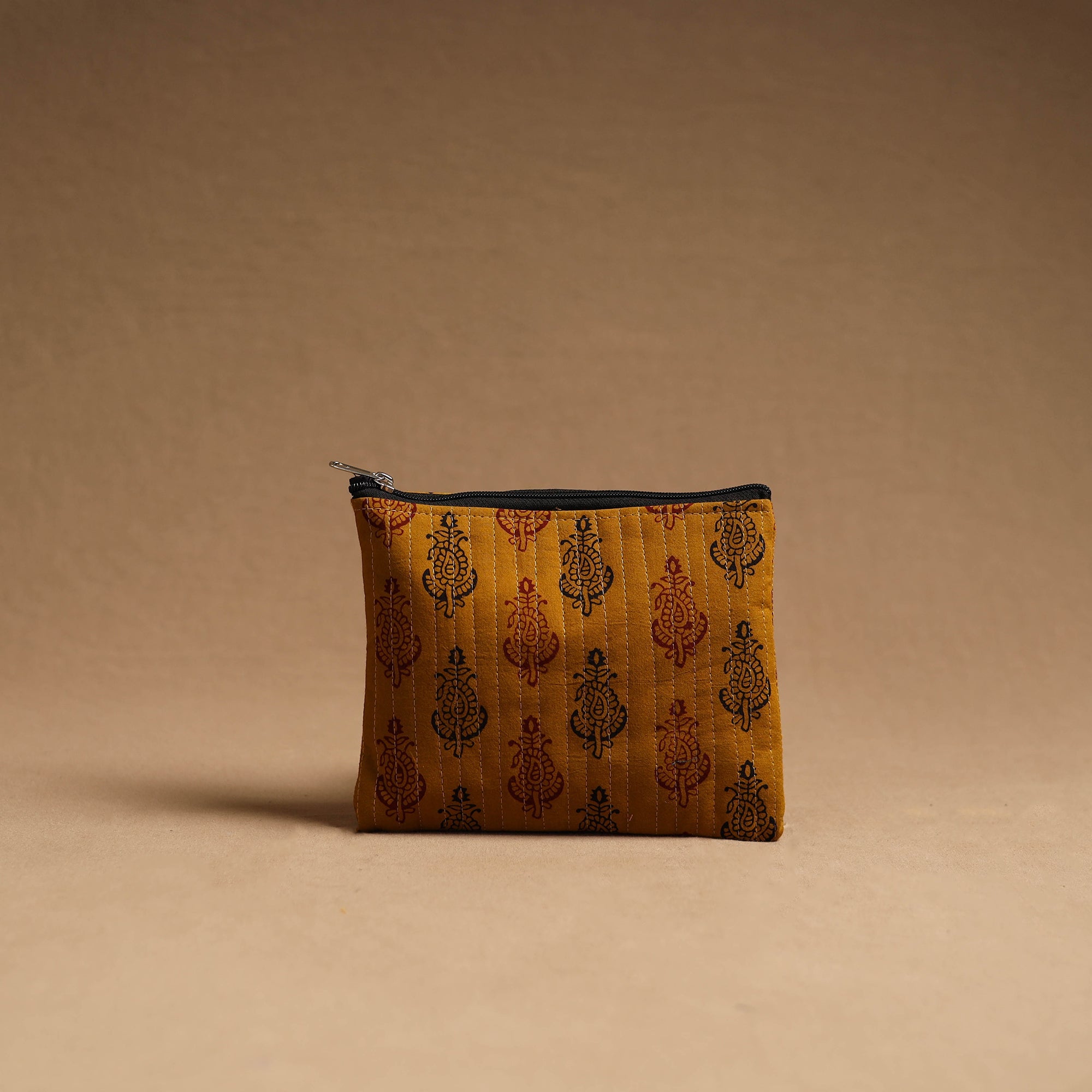 NOORI BAZAR Brown - Handmade Cotton Multipurpose Utility Pouches (set of 3) 02 - view 2