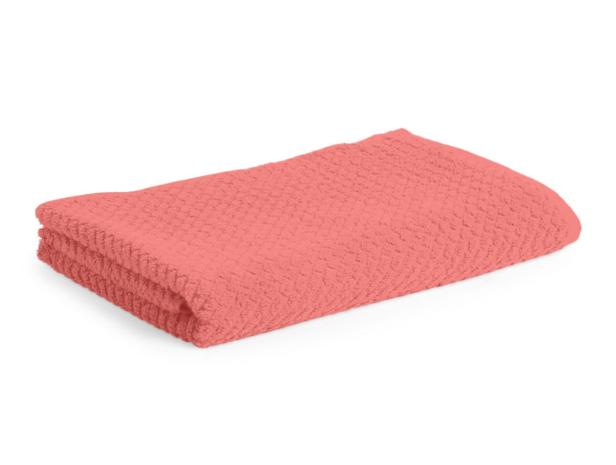 Spaces India Spiced Coral - Dark Orange 100% Cotton Bath Towel - Genesis By Spaces - view 2