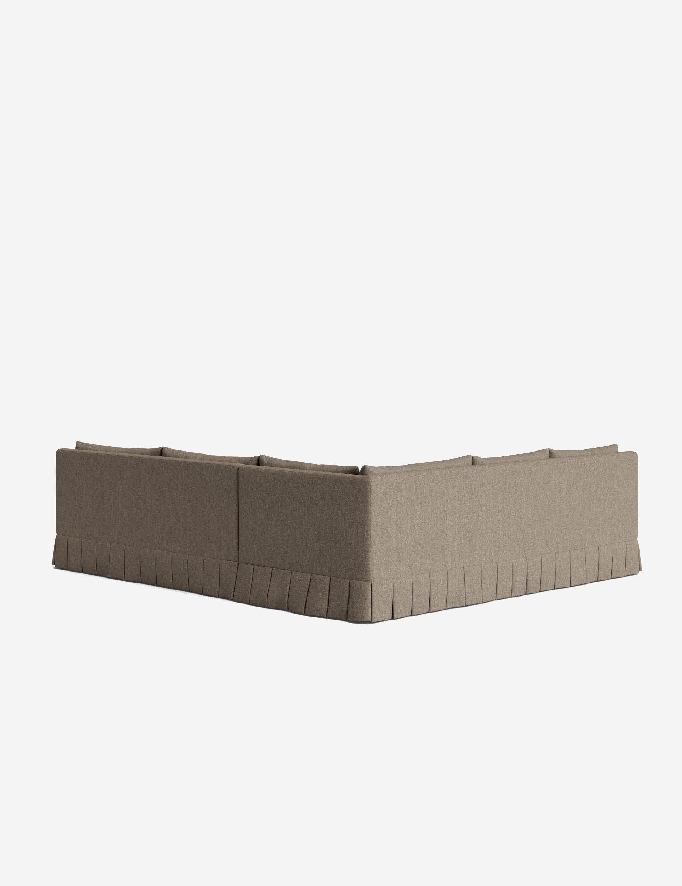 Lulu and Georgia Portola Luxe Depth Pleated Corner Sectional Sofa - view 76