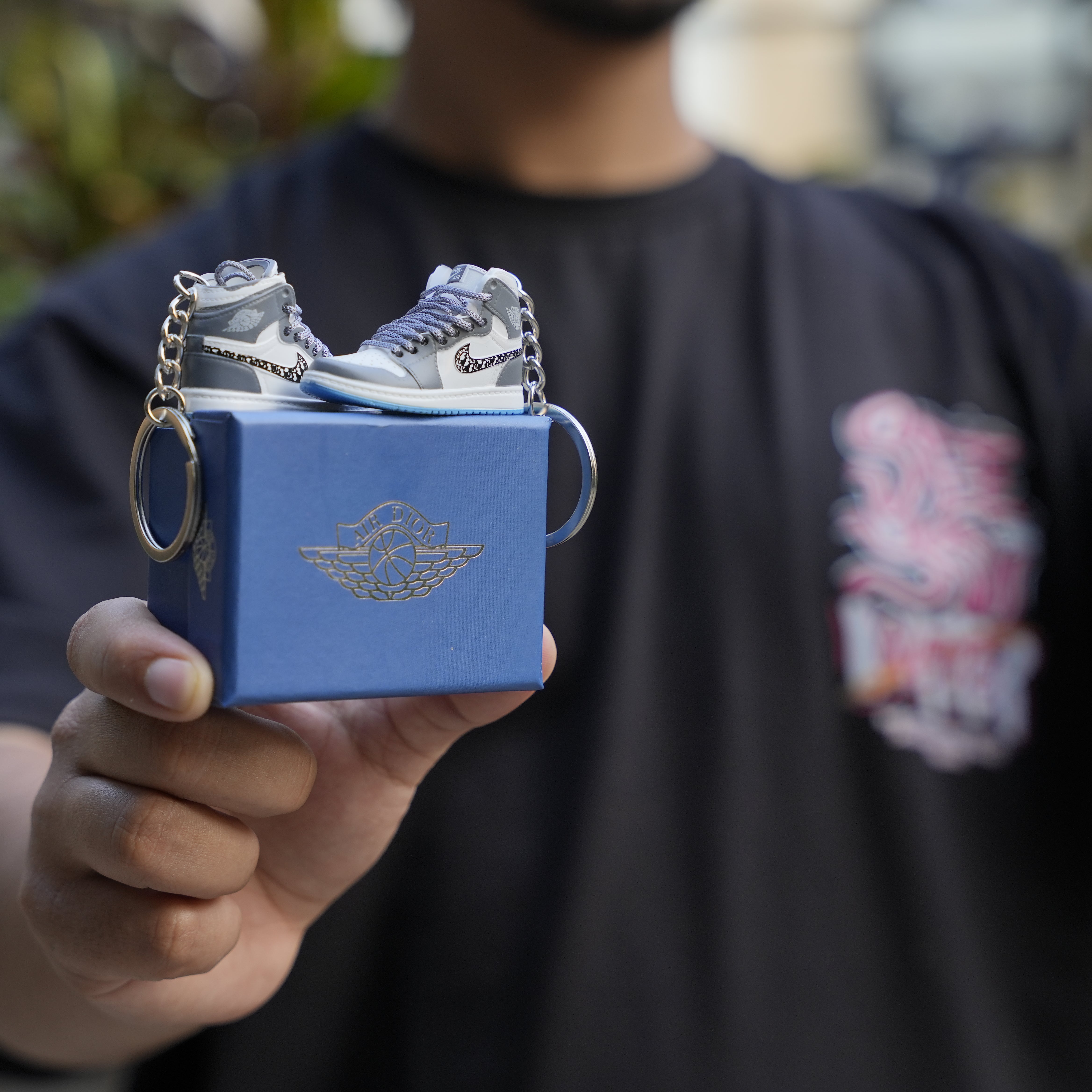 Kicks Machine 3D Sneaker Keychain With Box - Dior high