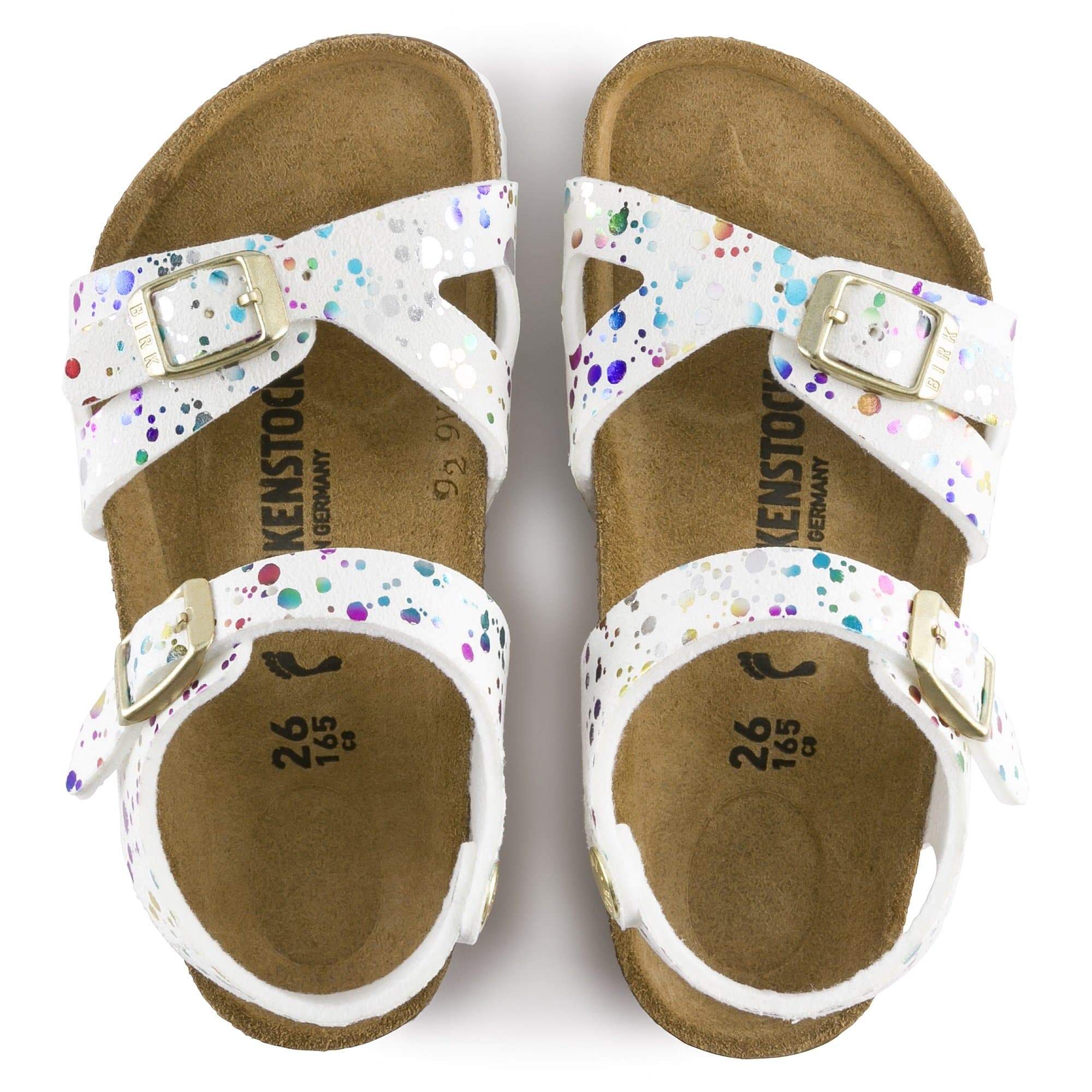 Birkenstock Rio Kids Synthetics – White White/Confetti - view 2