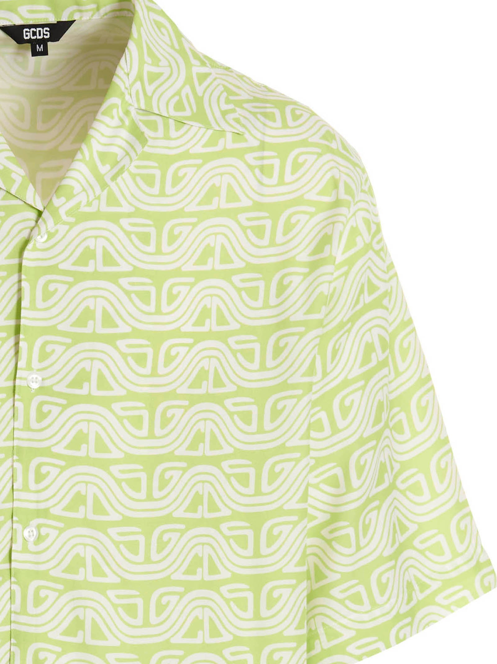 Gcds Waved Logo Shirt – 100% viscose - view 3