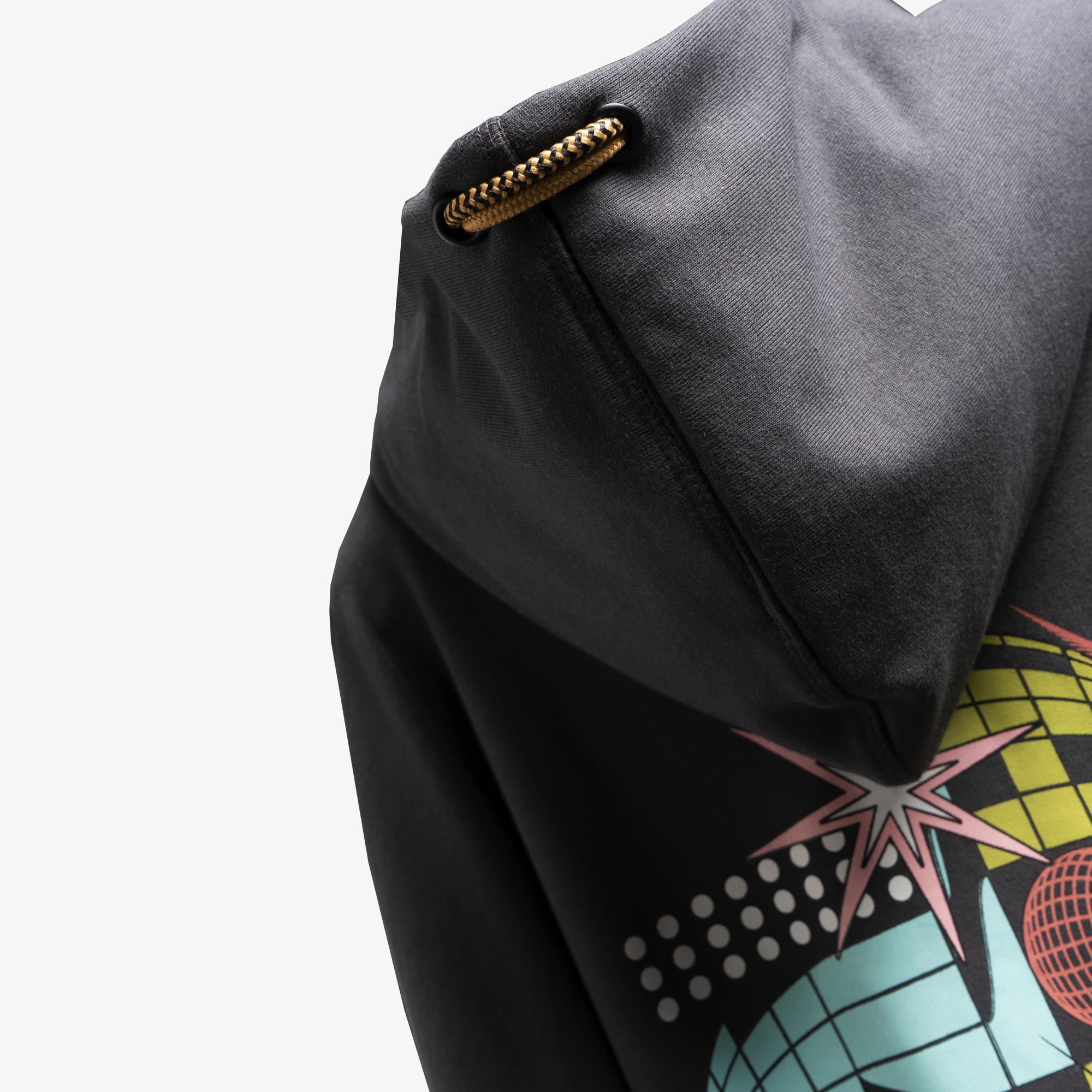 Superkicks | SPACEMAN DISCO HOODIE { ASPHALT - view 3