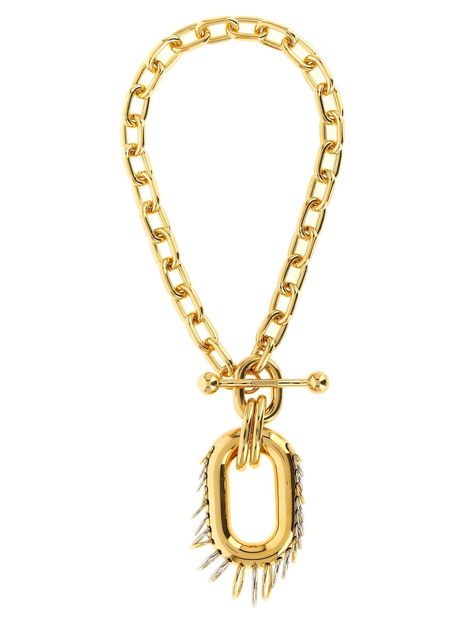Paco Rabanne Punk Xl Link Necklace – 100% brass