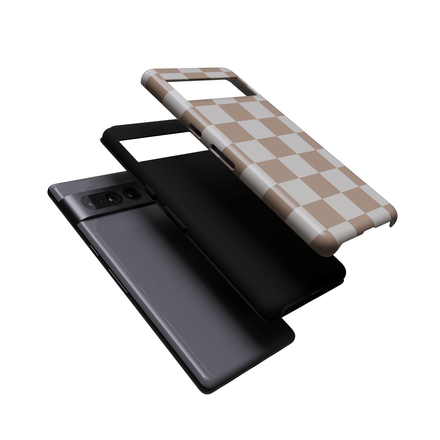 Casetry Fit Check | Neutral Checkerboard Google Pixel Case - view 12