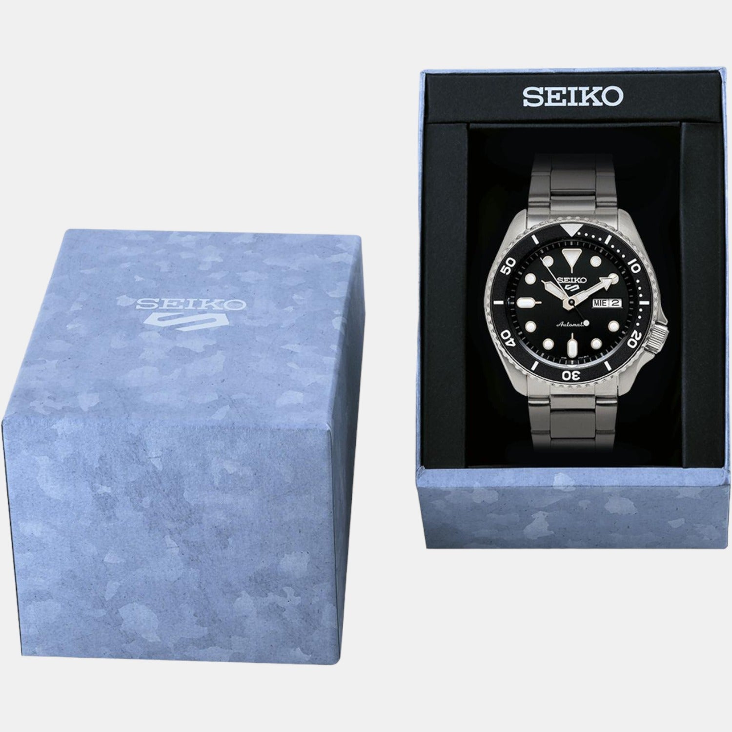 Seiko 5 Sports Men Automatic Black Dial Analog Stainless Steel Watch SRPD55K1 - view 4