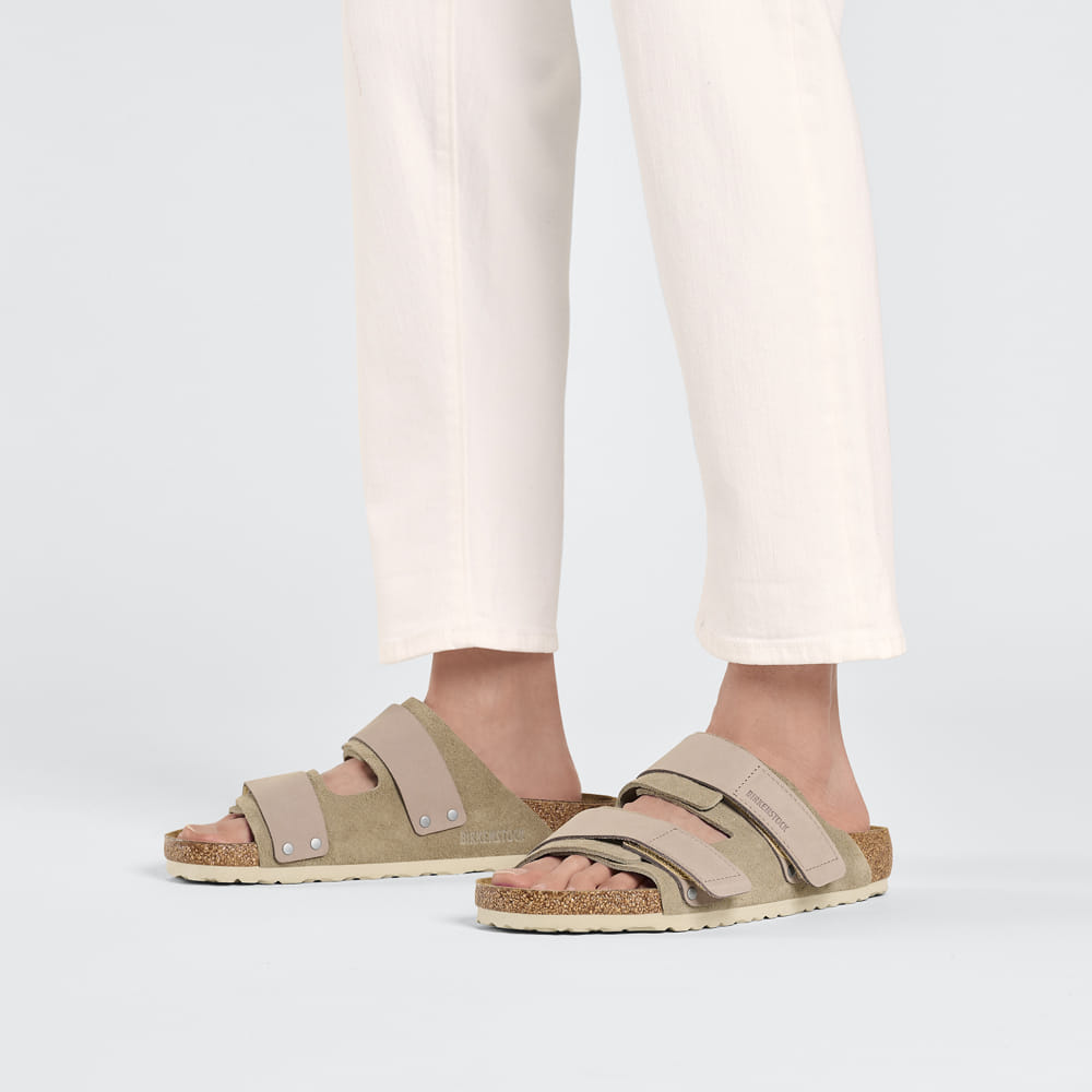 Birkenstock Uji Nubuck Suede Leather – Beige Beige/Taupe - view 6