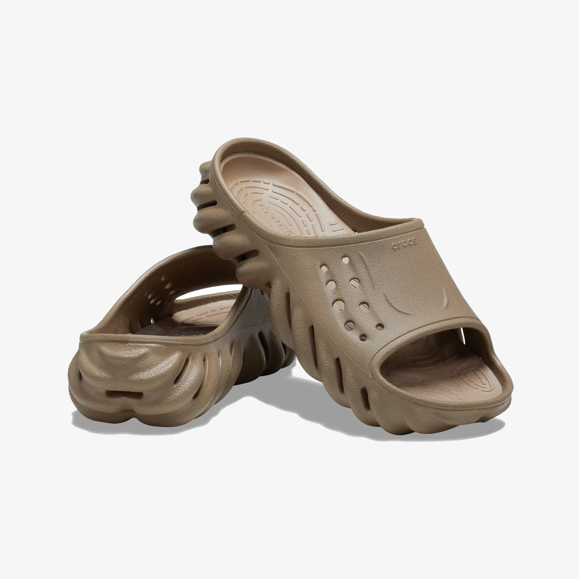 Crocs | ECHO SLIDE { BROWN - view 2