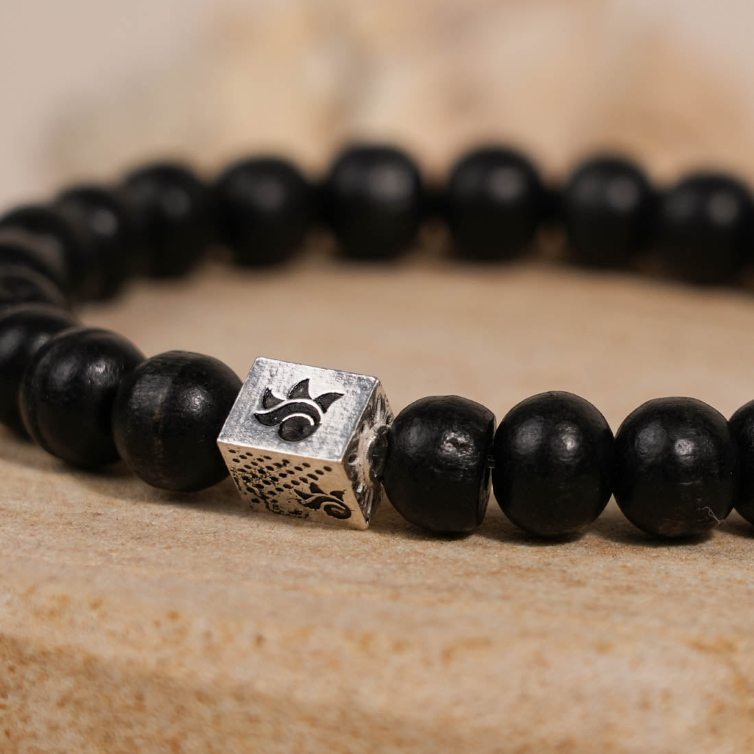 Prinjal Jewellers Ebony Karungali Beads Bracelet