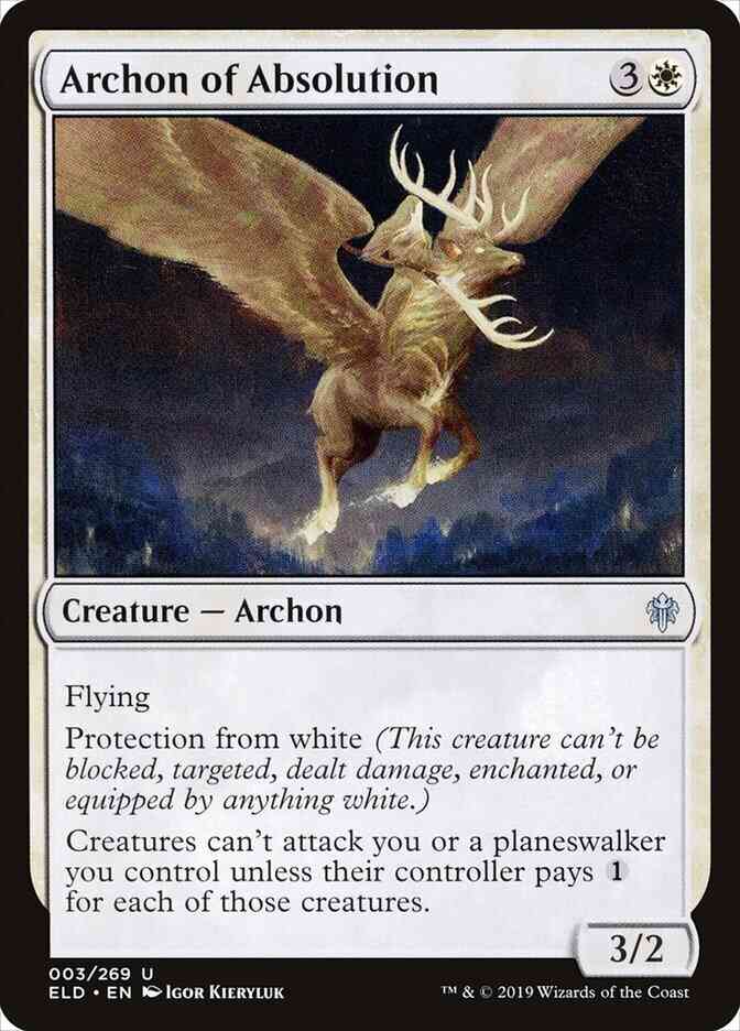 Magic Archon of Absolution [3] [Throne of Eldraine] [Non-Foil]