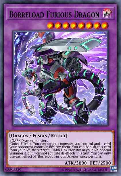 Yu-Gi-Oh! Borreload Furious Dragon - SDRR-EN042 - Ultra Rare - 1st Edition