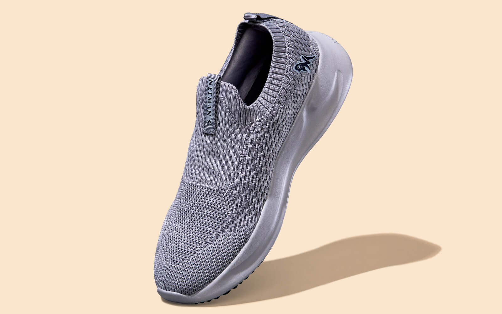 Neeman's Knit Trainers For Men : Grey - view 2