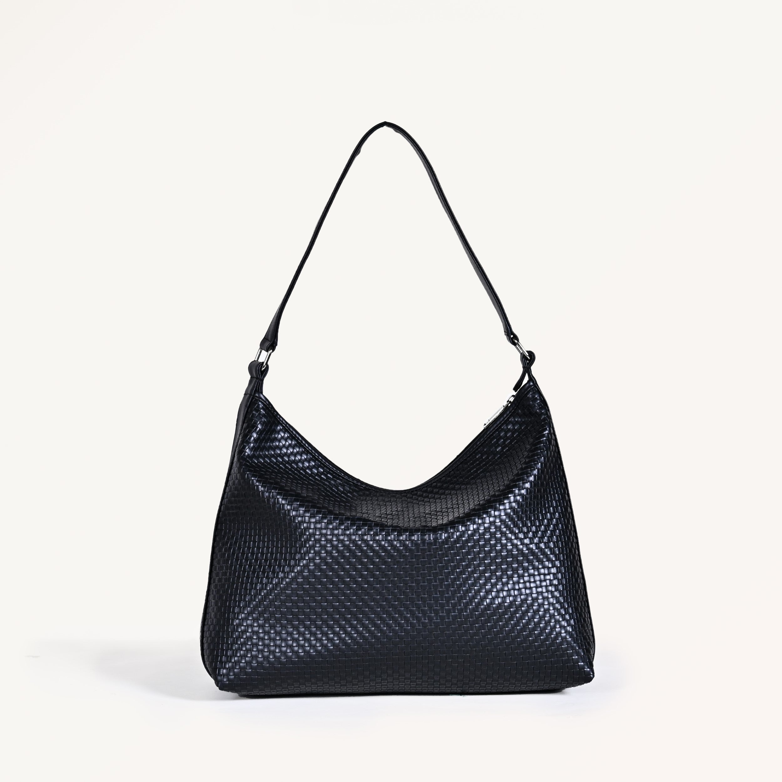 Nestasia Black Soi Trendy Hobo Handbag