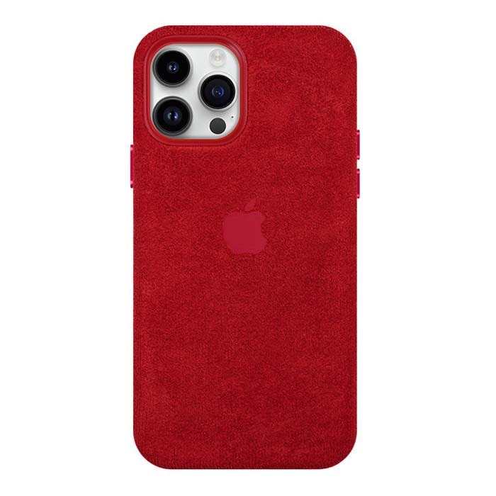 KShop iPhone 13 Alcantara Case - Red