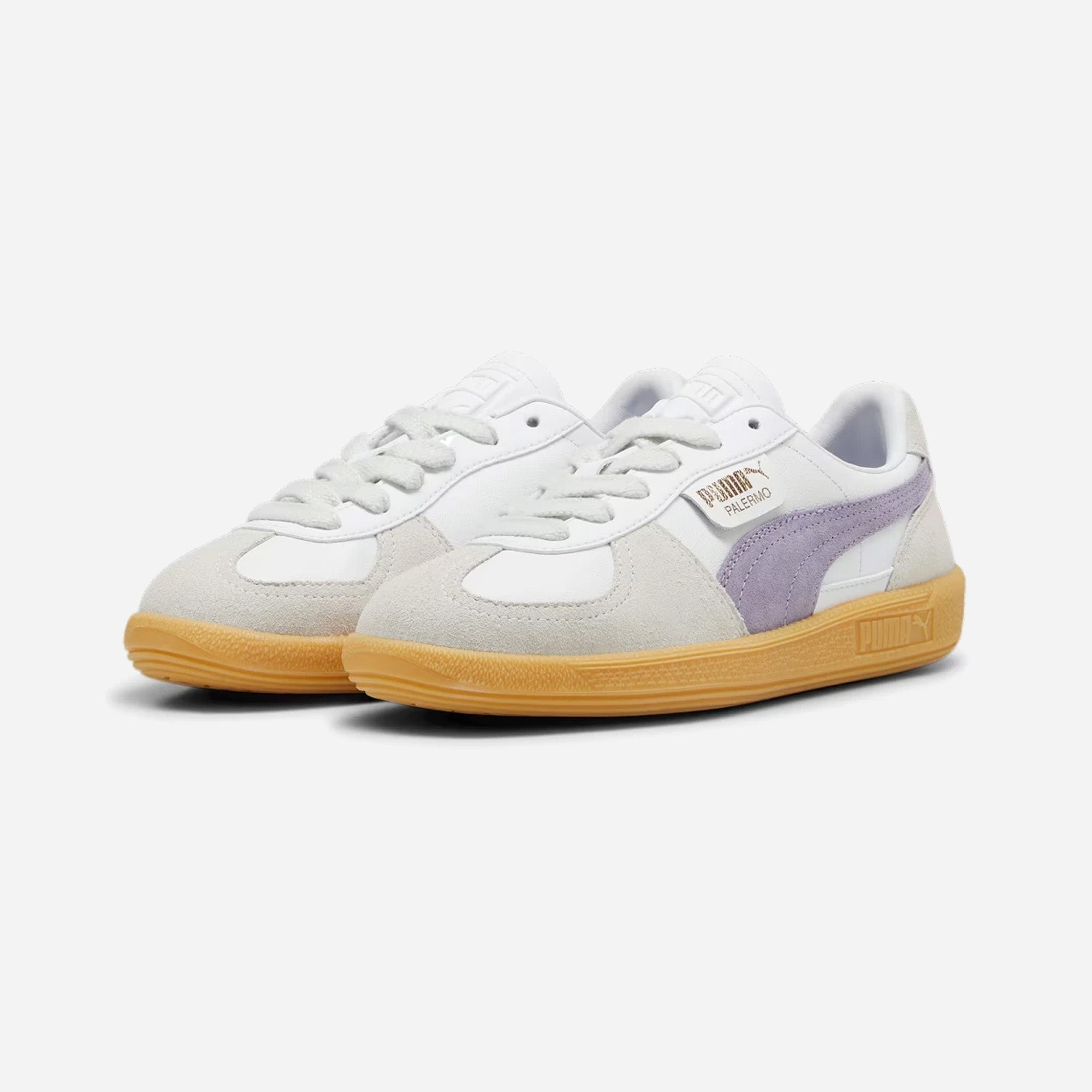 Puma Palermo Lth Unisex Sneakers White Pale Plum Gum - view 2