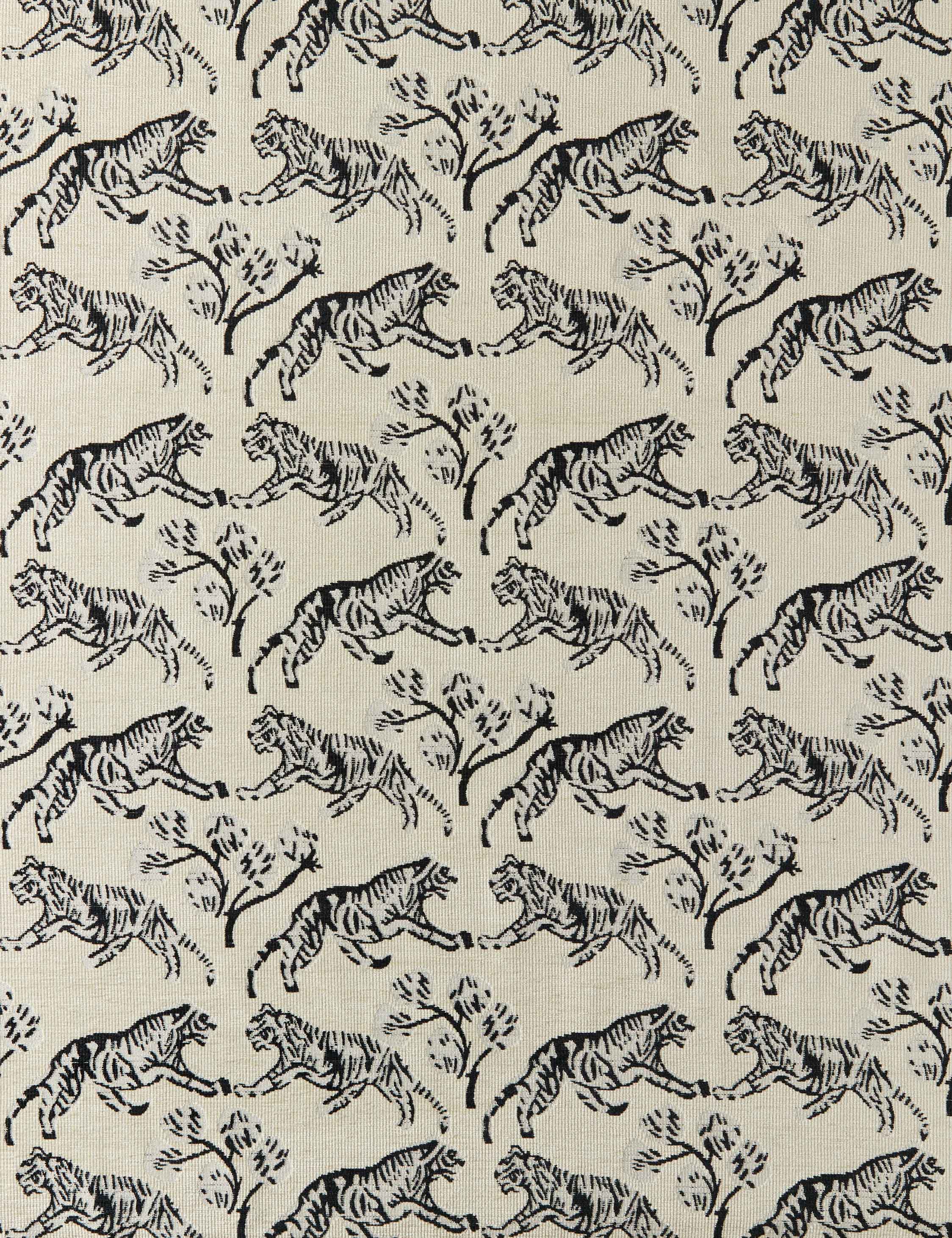 Lulu and Georgia Tiger Jacquard Fabric by Sarah Sherman Samuel - view 7