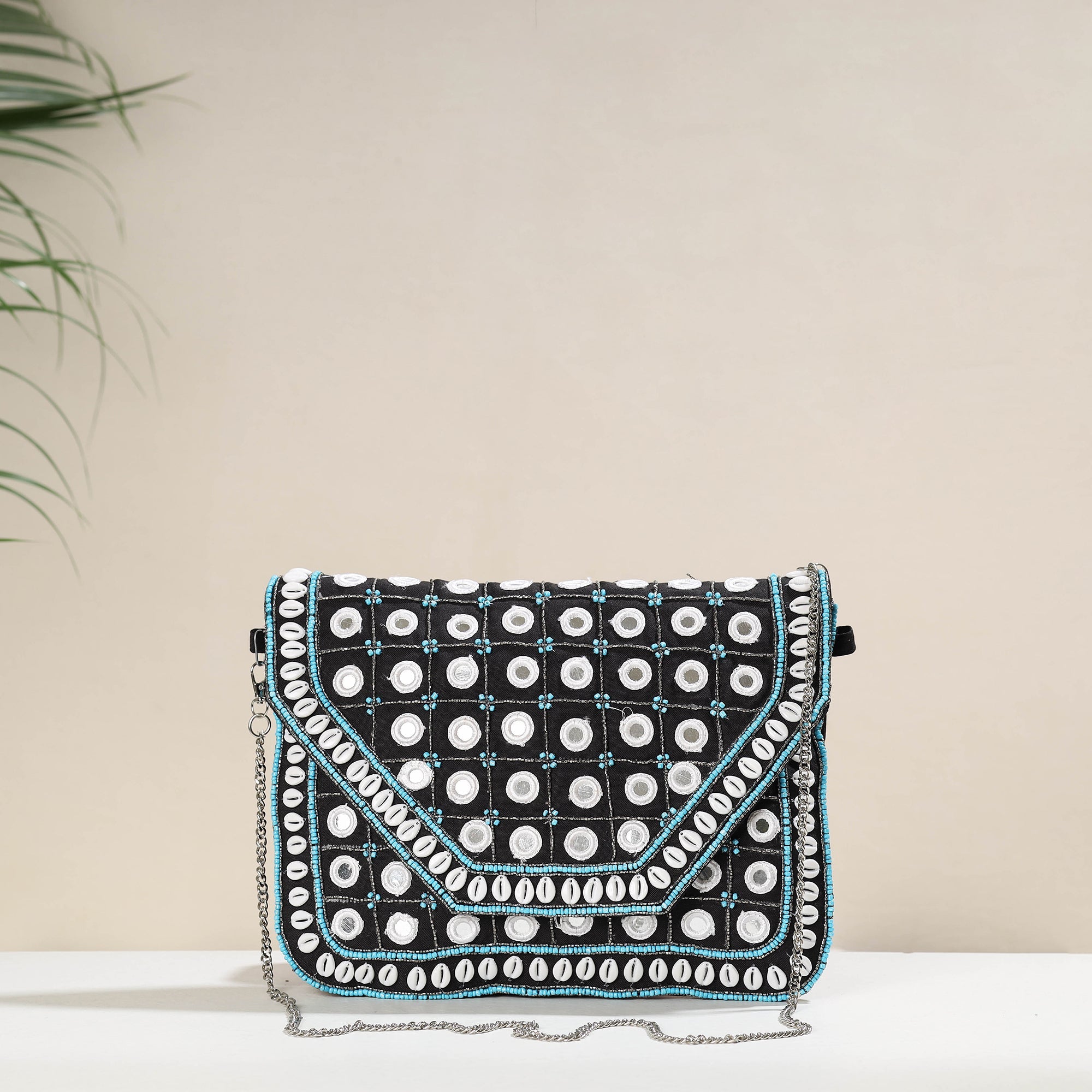 HAVELI CHRONICLES Black - Banjara Boho Ethnic Embellished Handcrafted Sling Bag - view 2