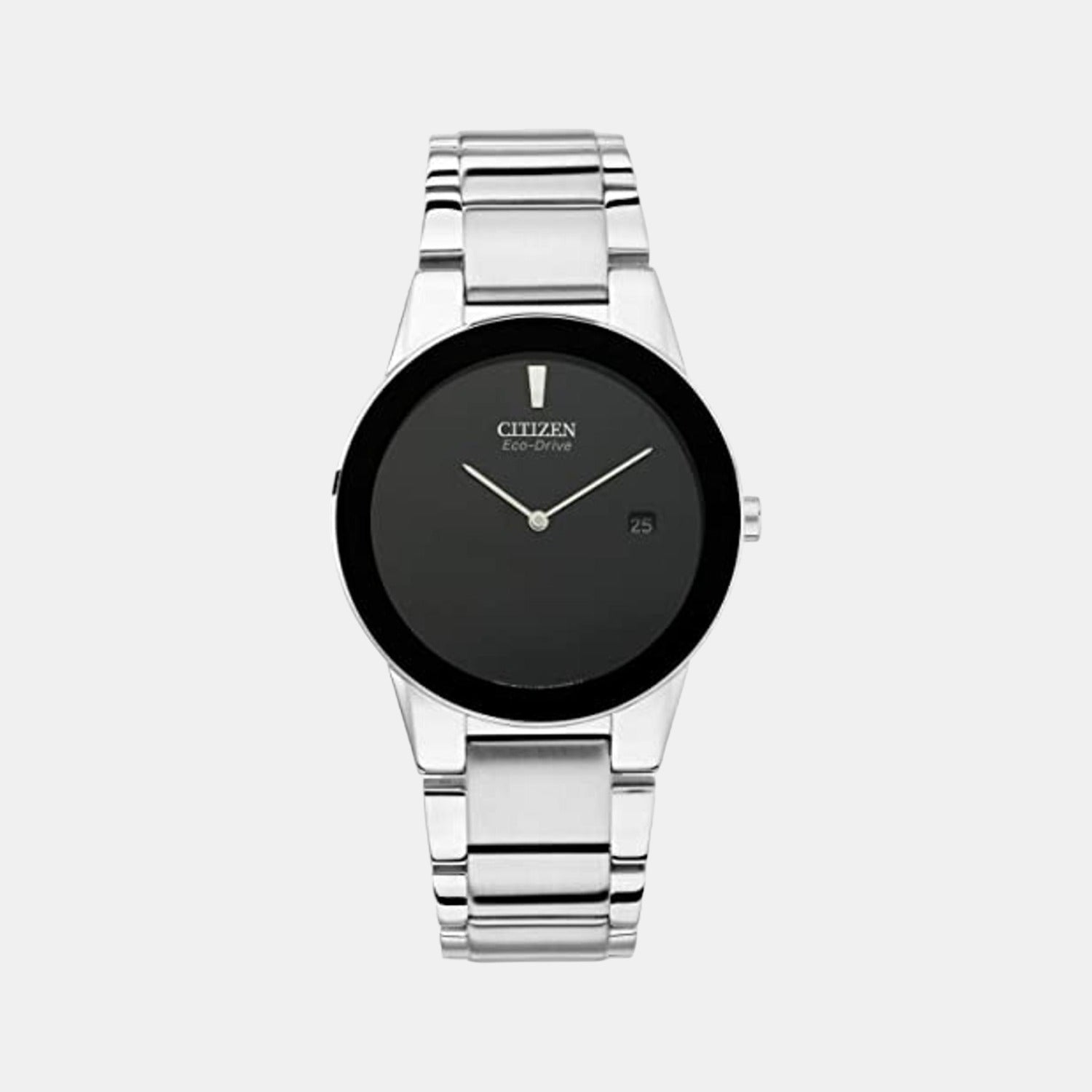 Citizen Axiom Men Quartz Black Dial Analog Stainless Steel Watch AU1060-51E
