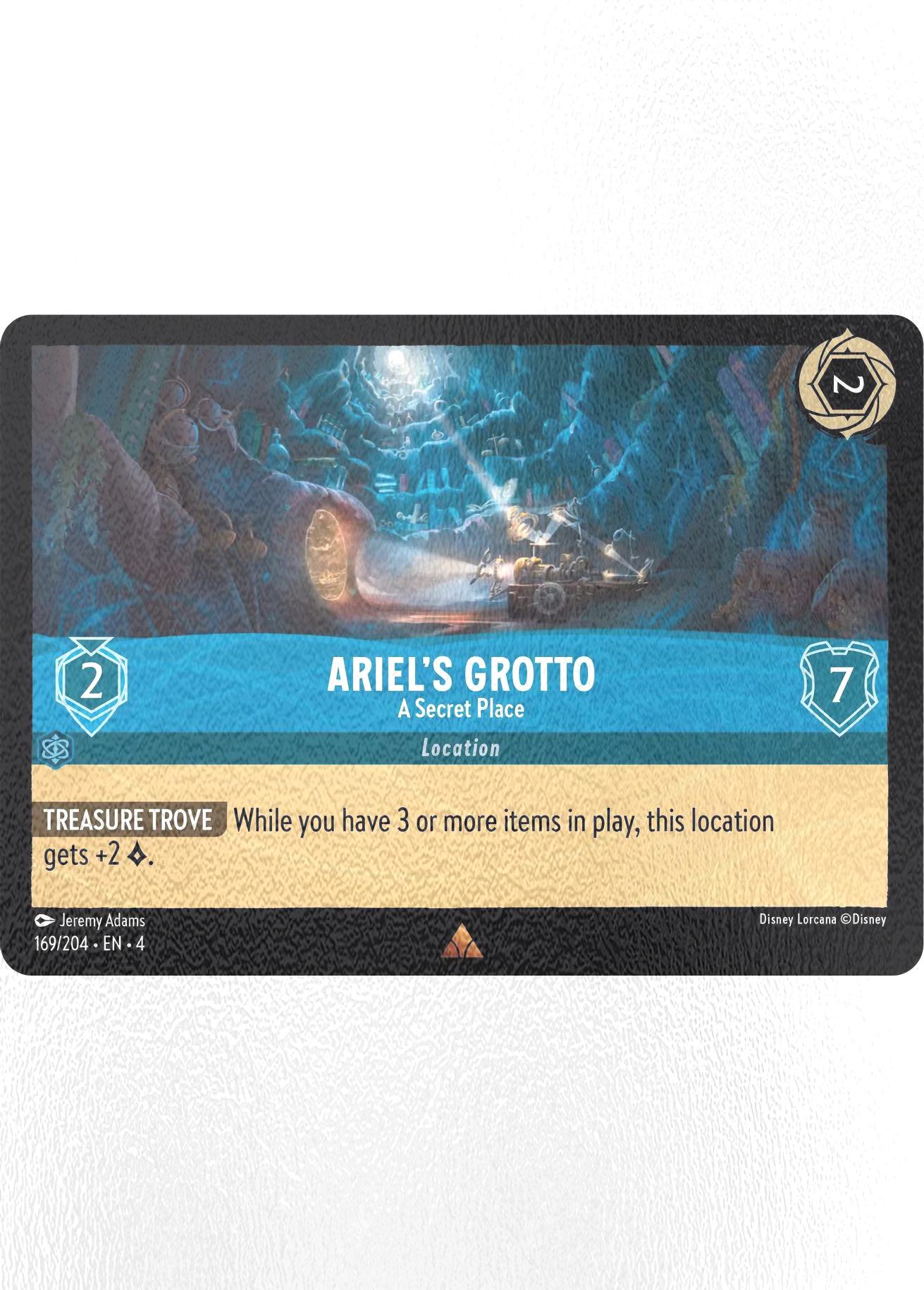 Return cold foil – Lorcana Ariel's Grotto - A Secret Place - 169/204 [Ursula's Return] [Cold Foil]