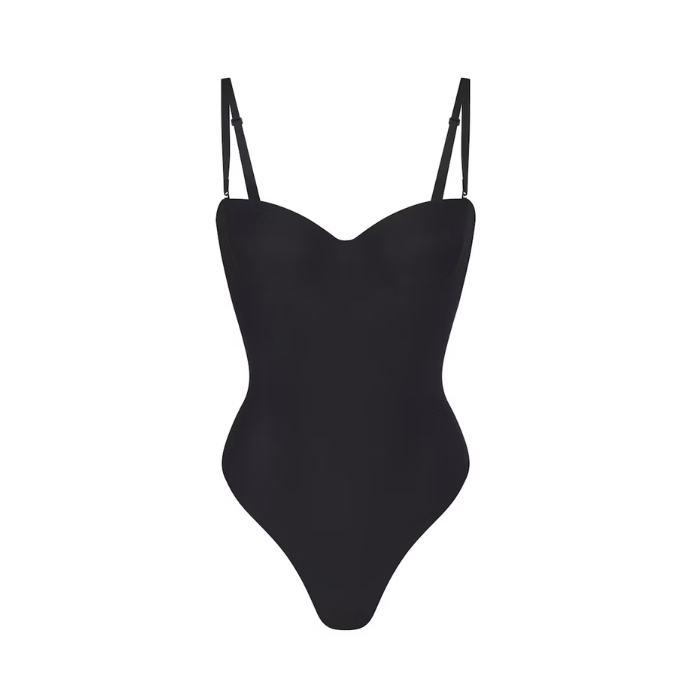 HYPE ELIXIR Skims Body Underwire Thong Bodysuit Onyx