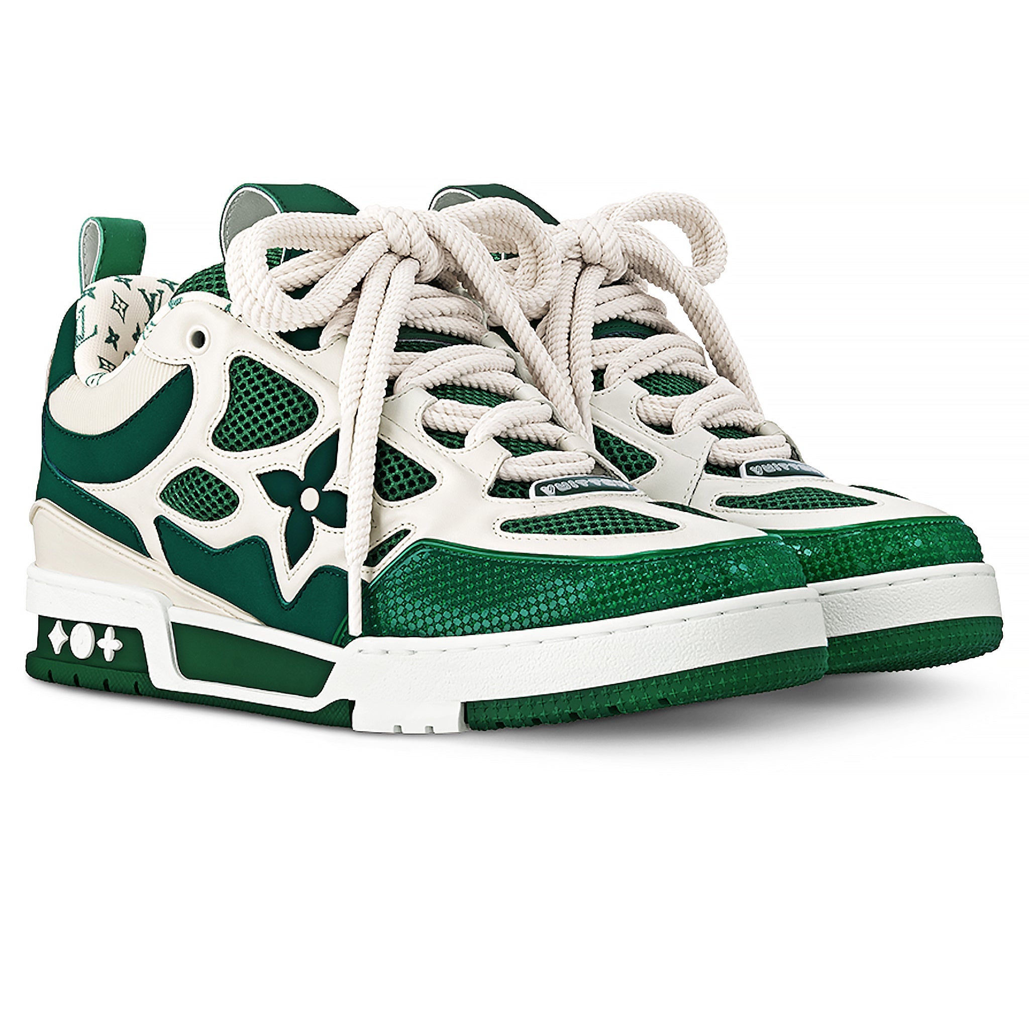 Louis Vuitton LV Skate Monogram Trainer Green Sneaker - view 2