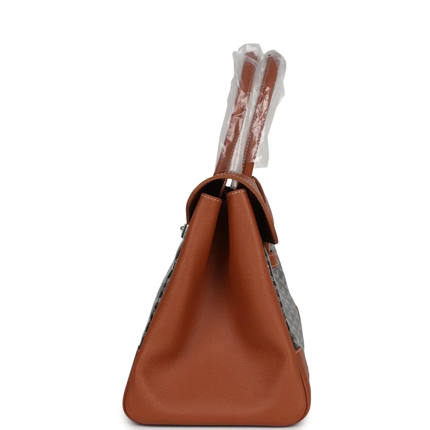 Cop Underdog Goyard Saigon Tote Black & Brown Goyardine Canvas Palladium Hardware - view 5