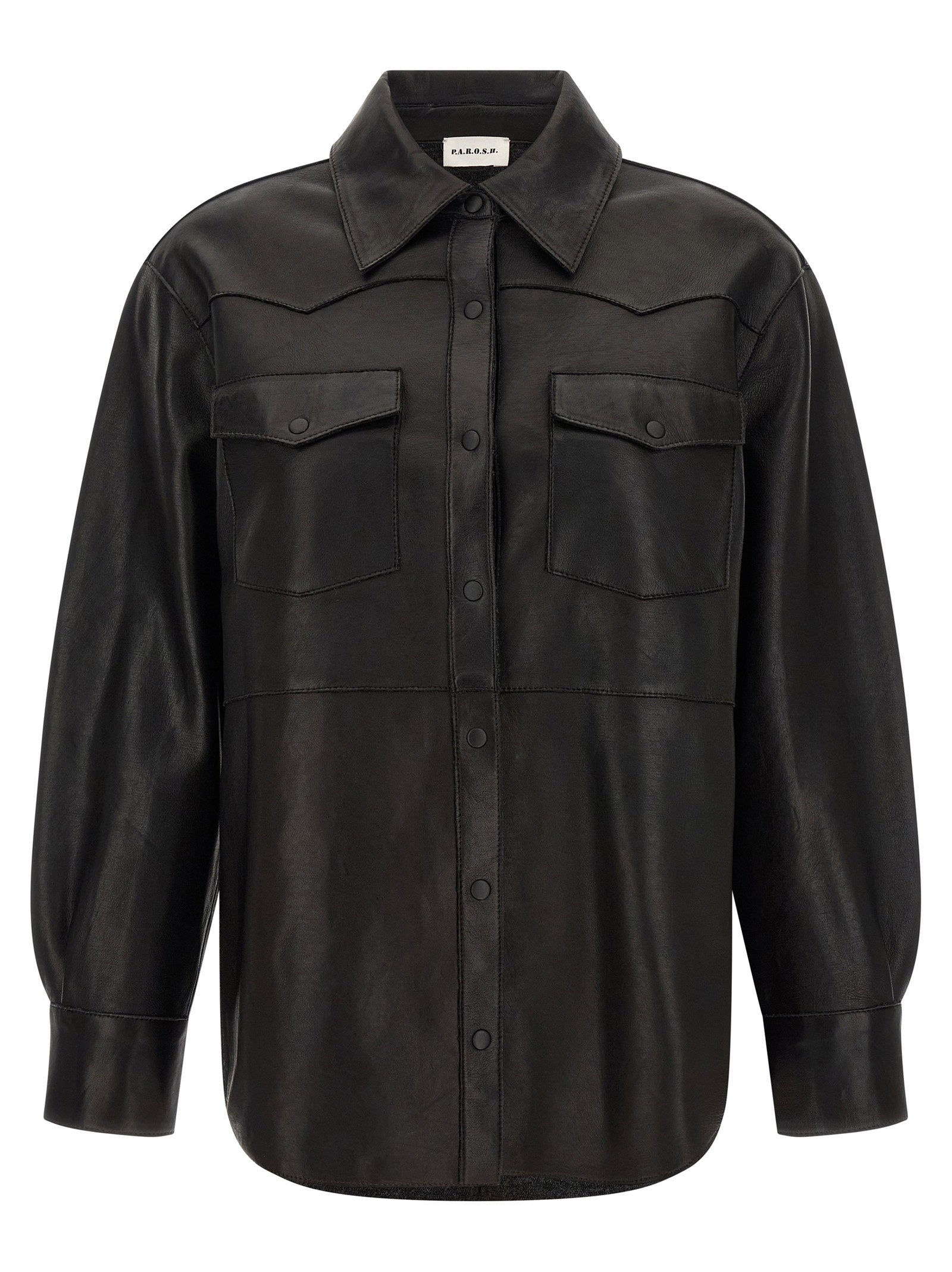 H leather shirt – P.A.R.O.S.H. Leather Shirt – 100% lamb leather