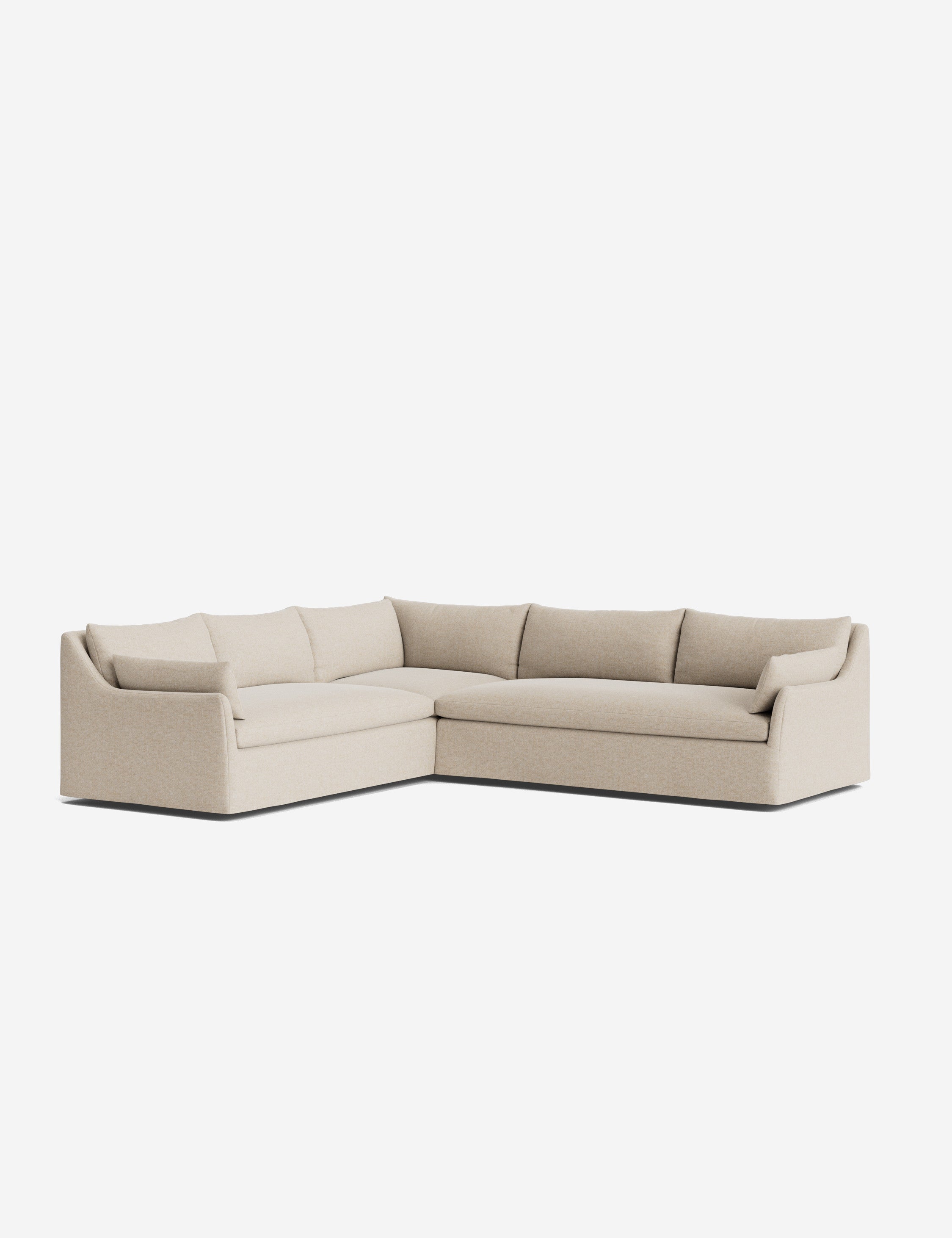 Lulu and Georgia Portola Luxe Depth Slipcover Corner Sectional Sofa - view 24