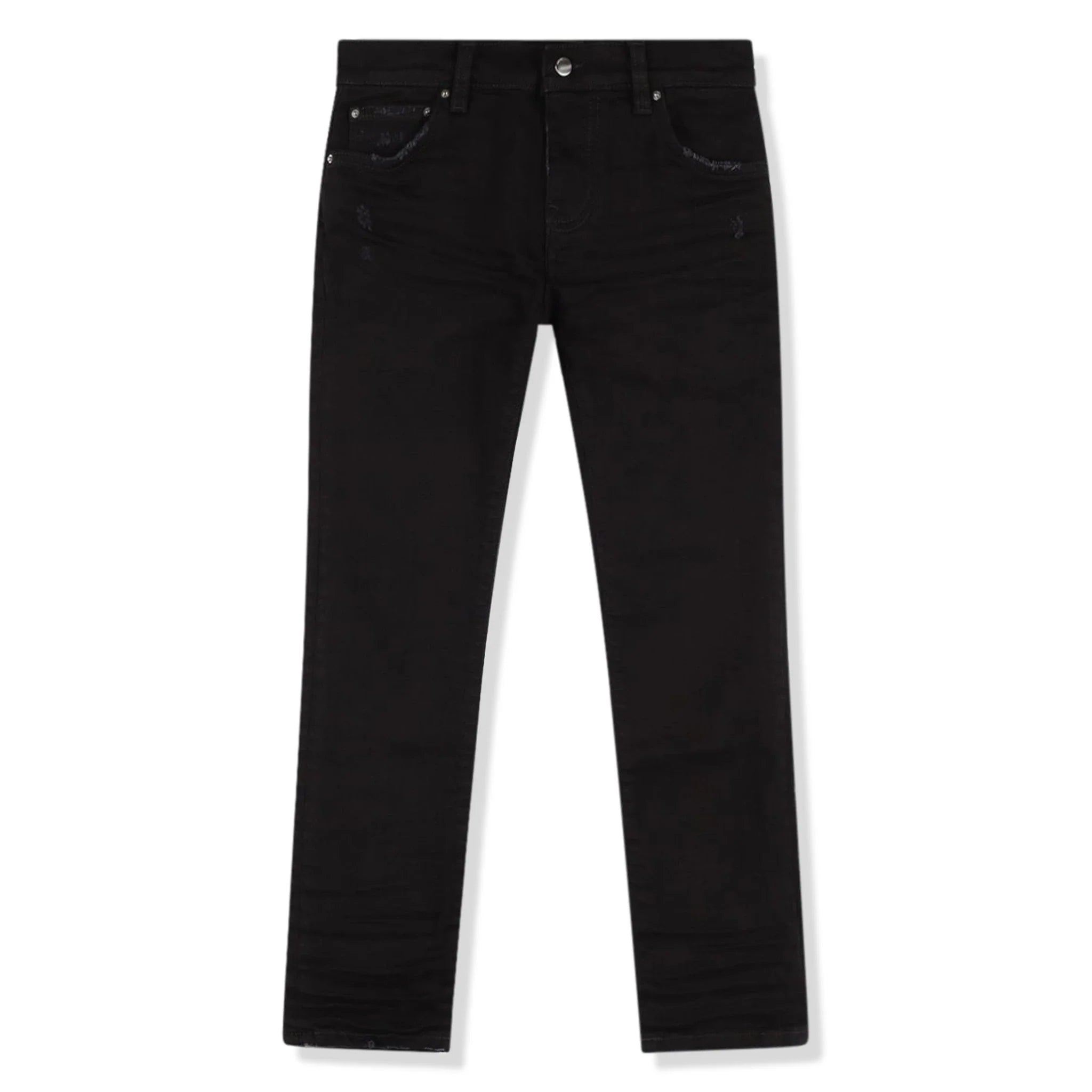 Amiri Kids Stack Black Jeans