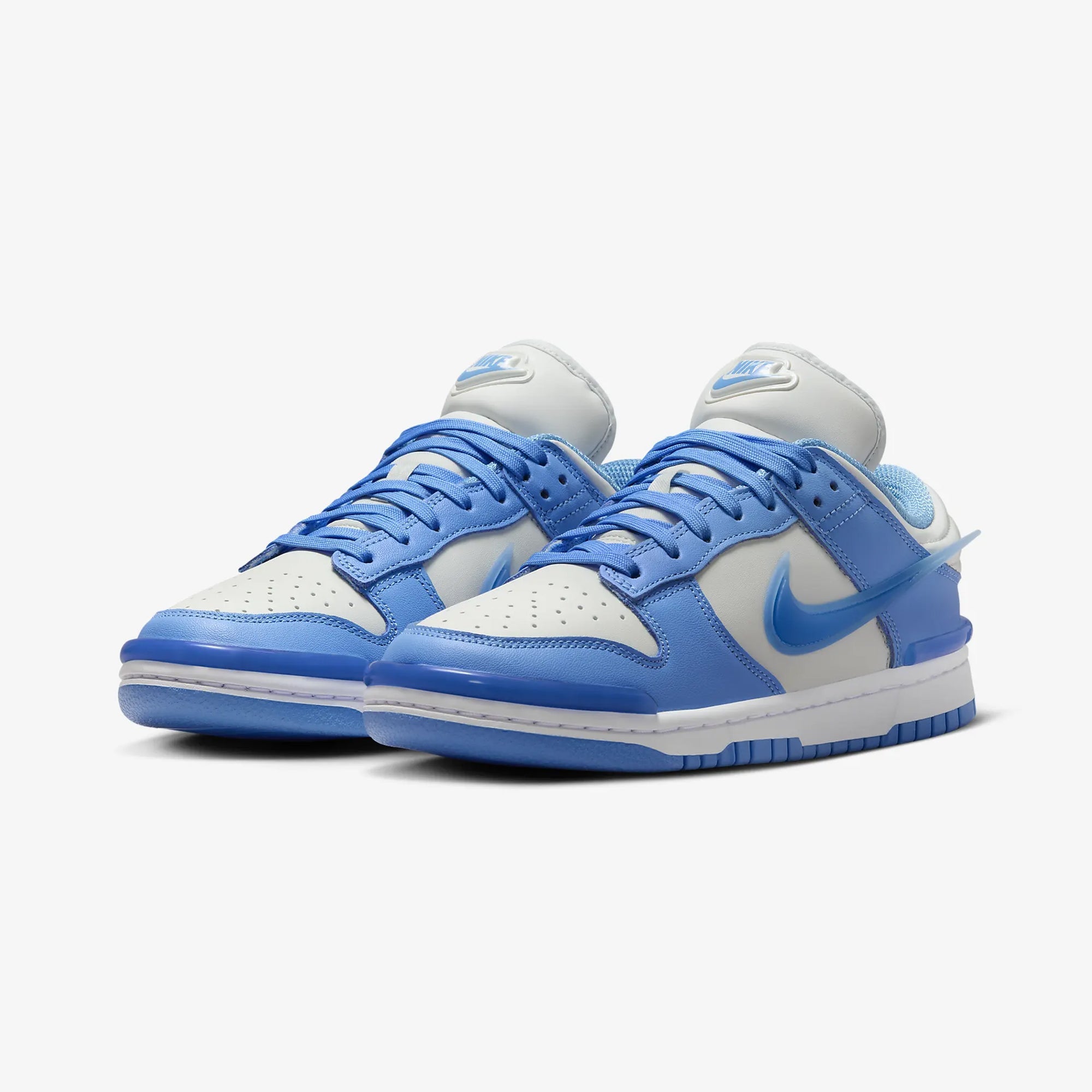 Nike | DUNK LOW TWIST { PHOTON DUST/UNIVERSITY BLUE-WHITE