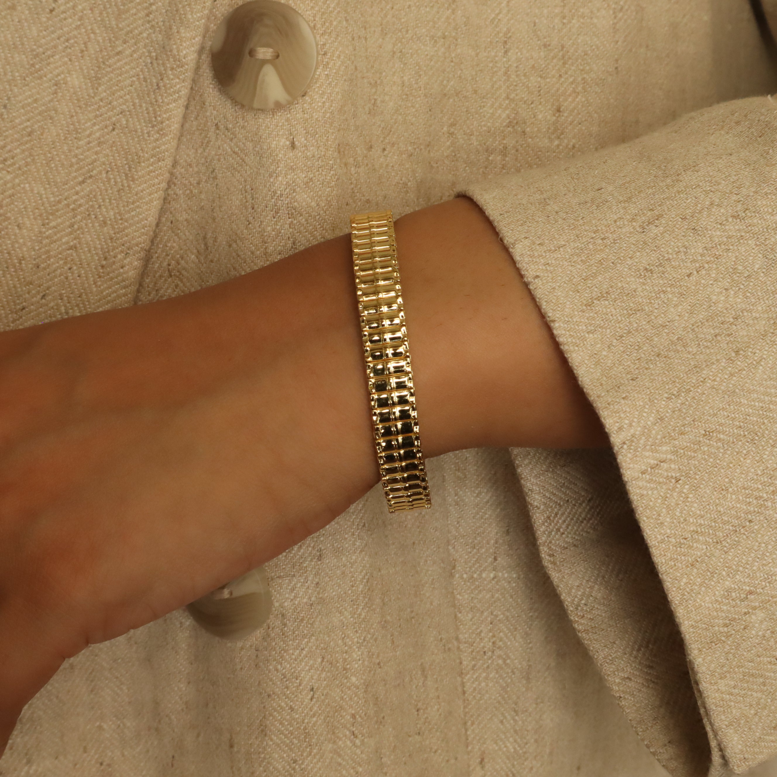 Ash Designs Sunset 18K Gold Plated Bangle - view 3