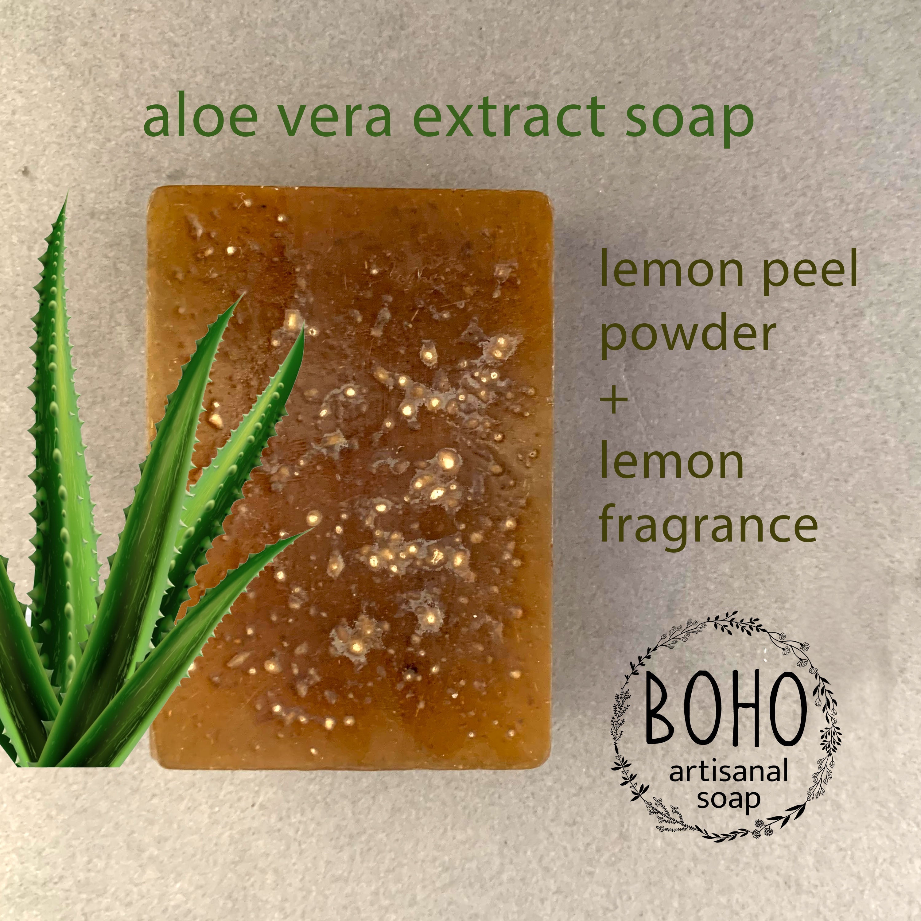 BOHO ARTISANAL SOAPS Aloevera - Handmade Boho Artisanal Soap