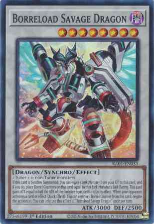 Yu-Gi-Oh! Borreload Savage Dragon - RA01-EN033 - Super Rare - 1st Edition