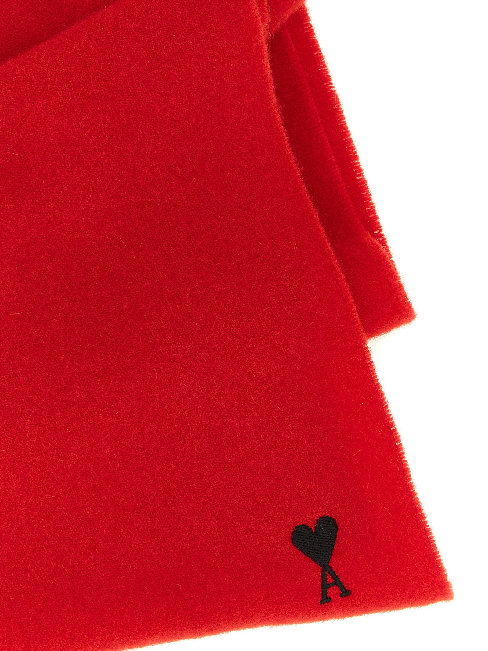 Ami Paris Ami De Coeur Scarf – 100% wool - view 3