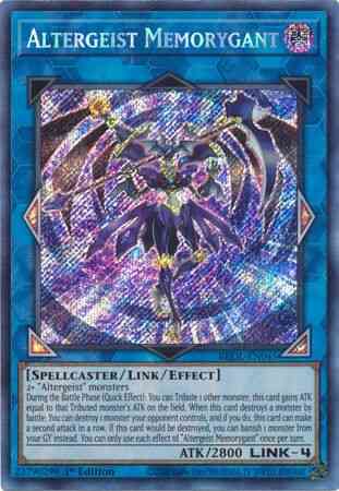 Yu-Gi-Oh! Altergeist Memorygant - BROL-EN045 - Secret Rare - 1st Edition