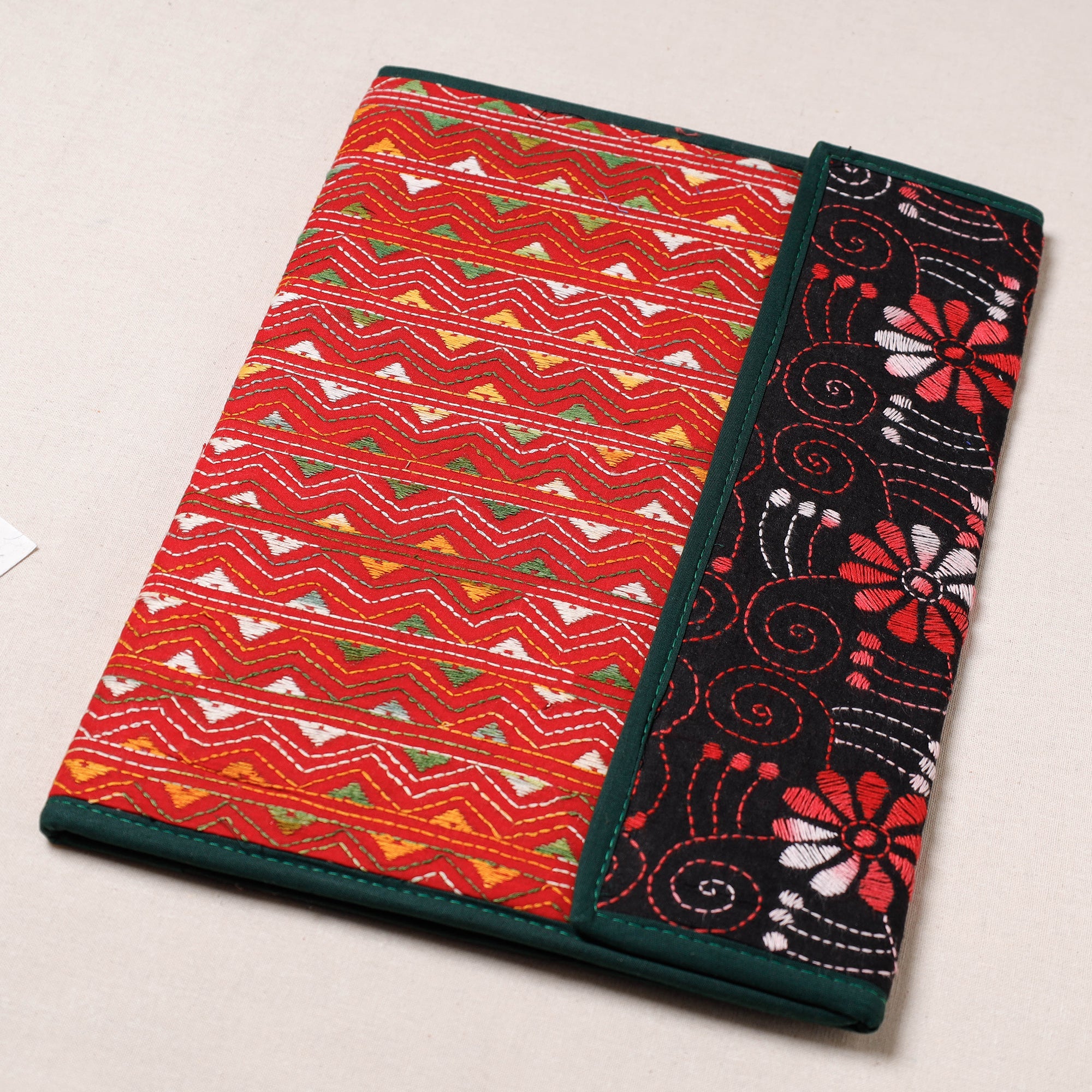ASALKAAR Bengal Kantha Work Handcrafted File Folder - view 2