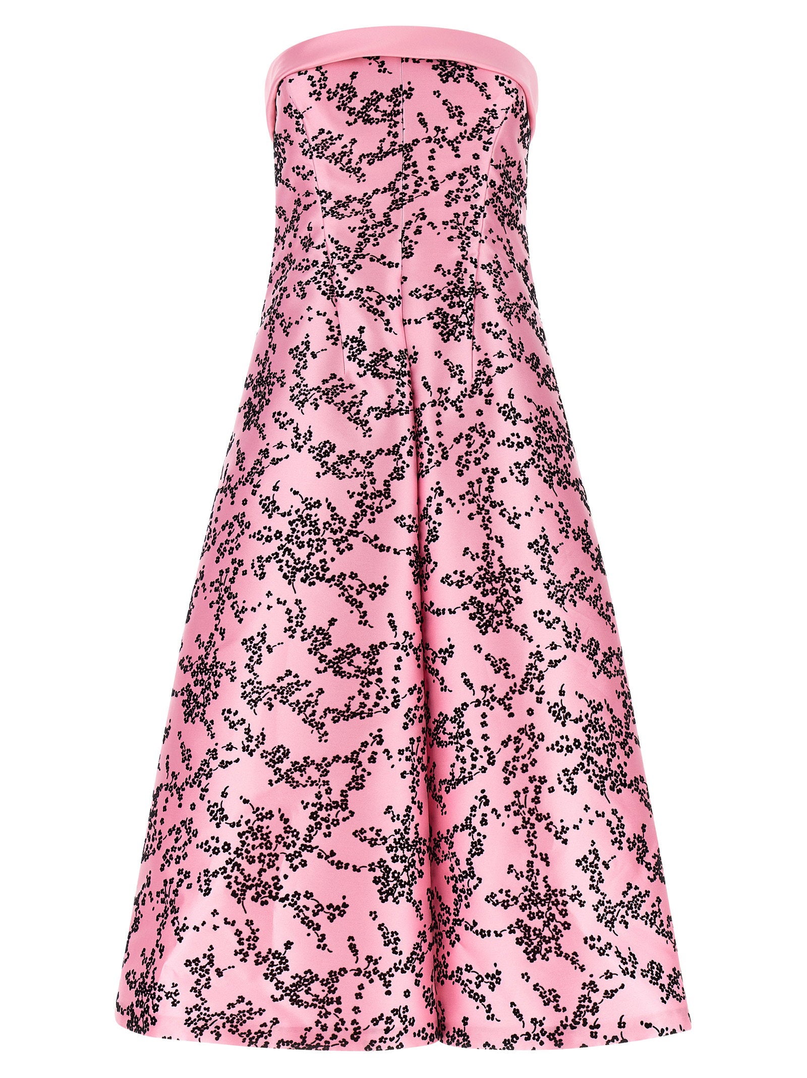 Alberta Ferretti Mikado Floreale Dress – 85% polyester, 15% silk