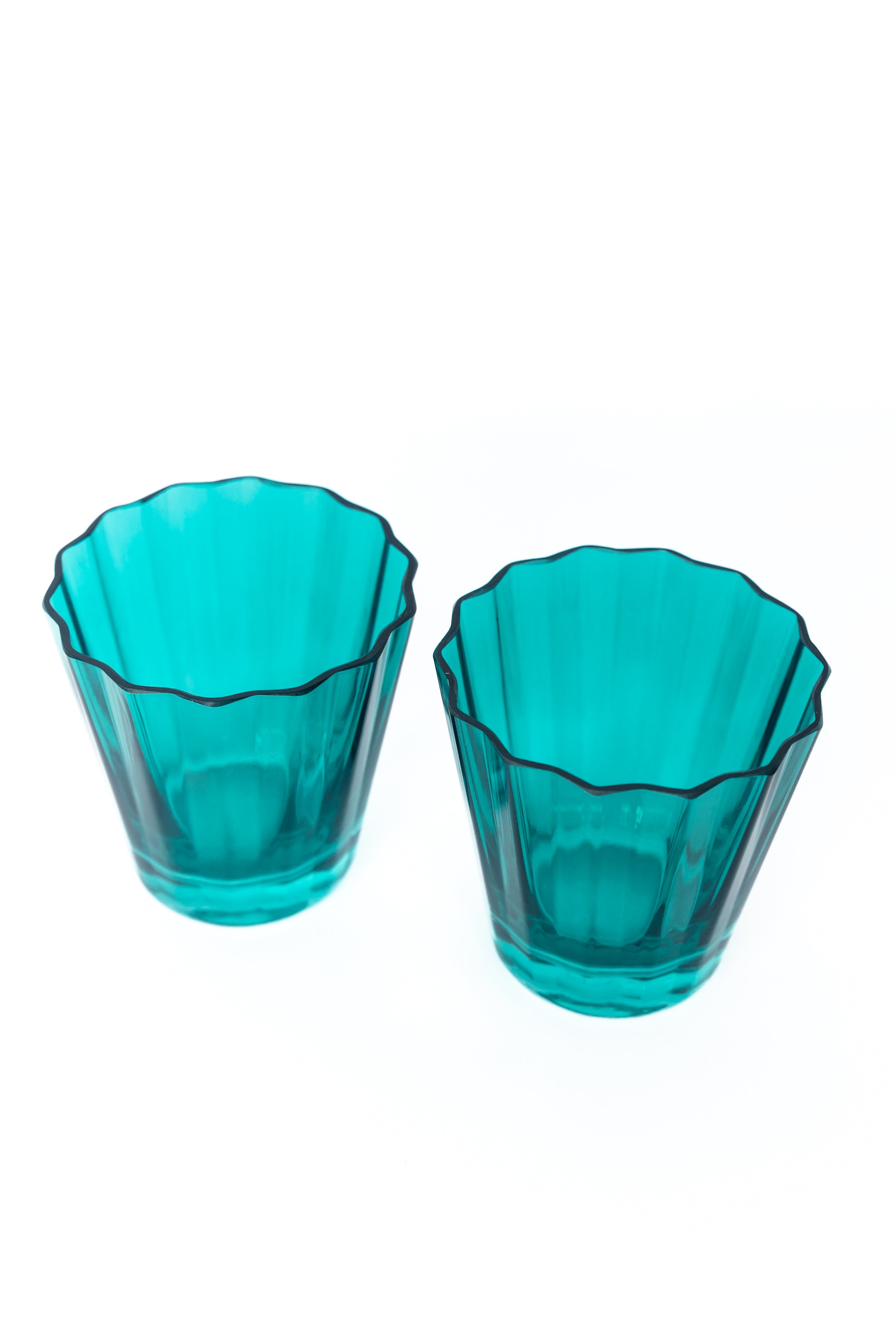 Estelle Colored Glass Estelle Colored Sunday Low Balls - Set of 2 {Emerald Green} - view 6