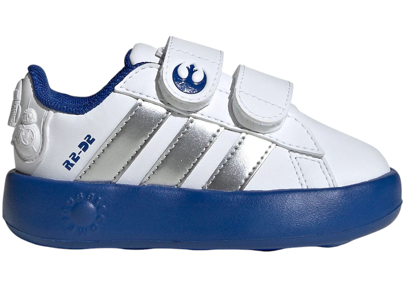 adidas Grand Court 2.0 Star Wars Cloud White Silver Metallic Royal Blue (TD)