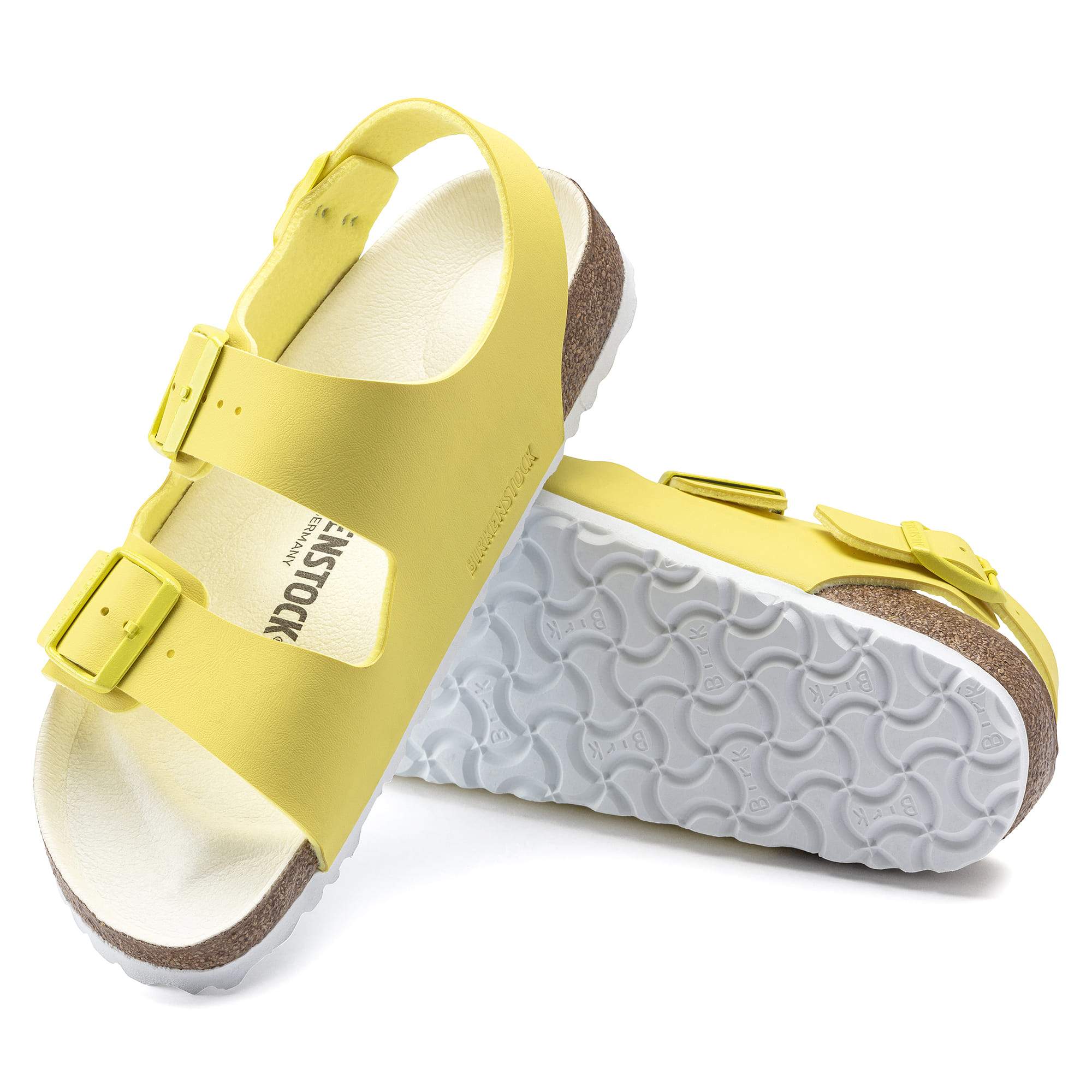 Birkenstock Milano Birko-Flor – Yellow Yellow/Lime Sour