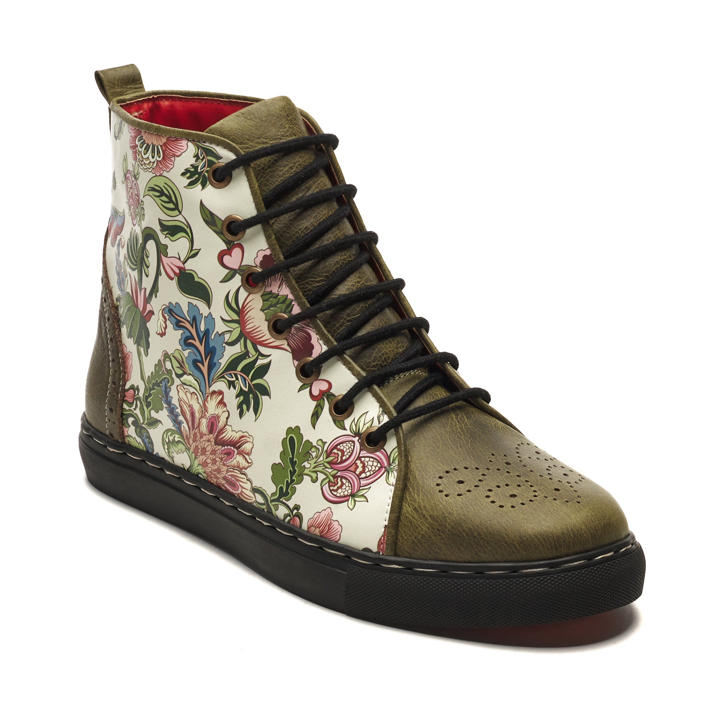Banjaaran India Bageecha High-Tops Women – Olive - view 5