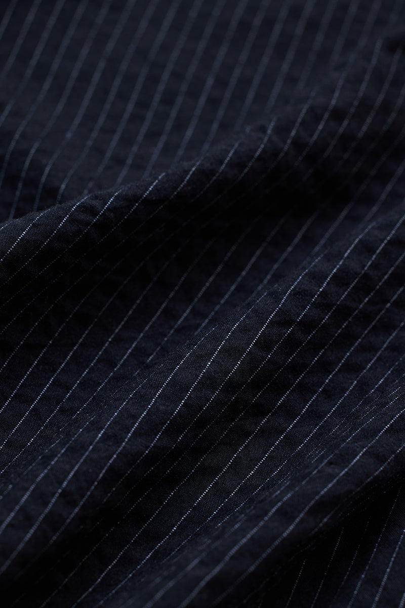 SNITCH Black Slim Fit Stripes Shirt - view 9